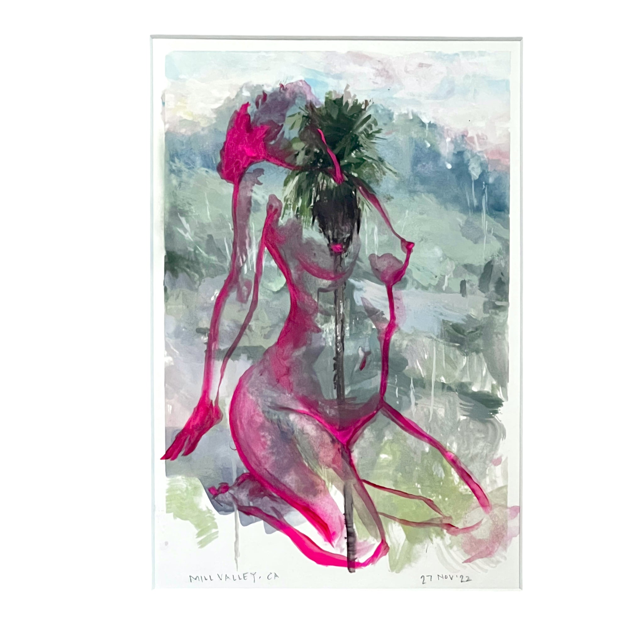 woman
Watercolor
wall art
Plein Air
Painting
Ondrea Vicklund
nude
Landscape
in the buff
Home
gouache
gold frame
framed
female
Contemporary
Colorful
Art
american