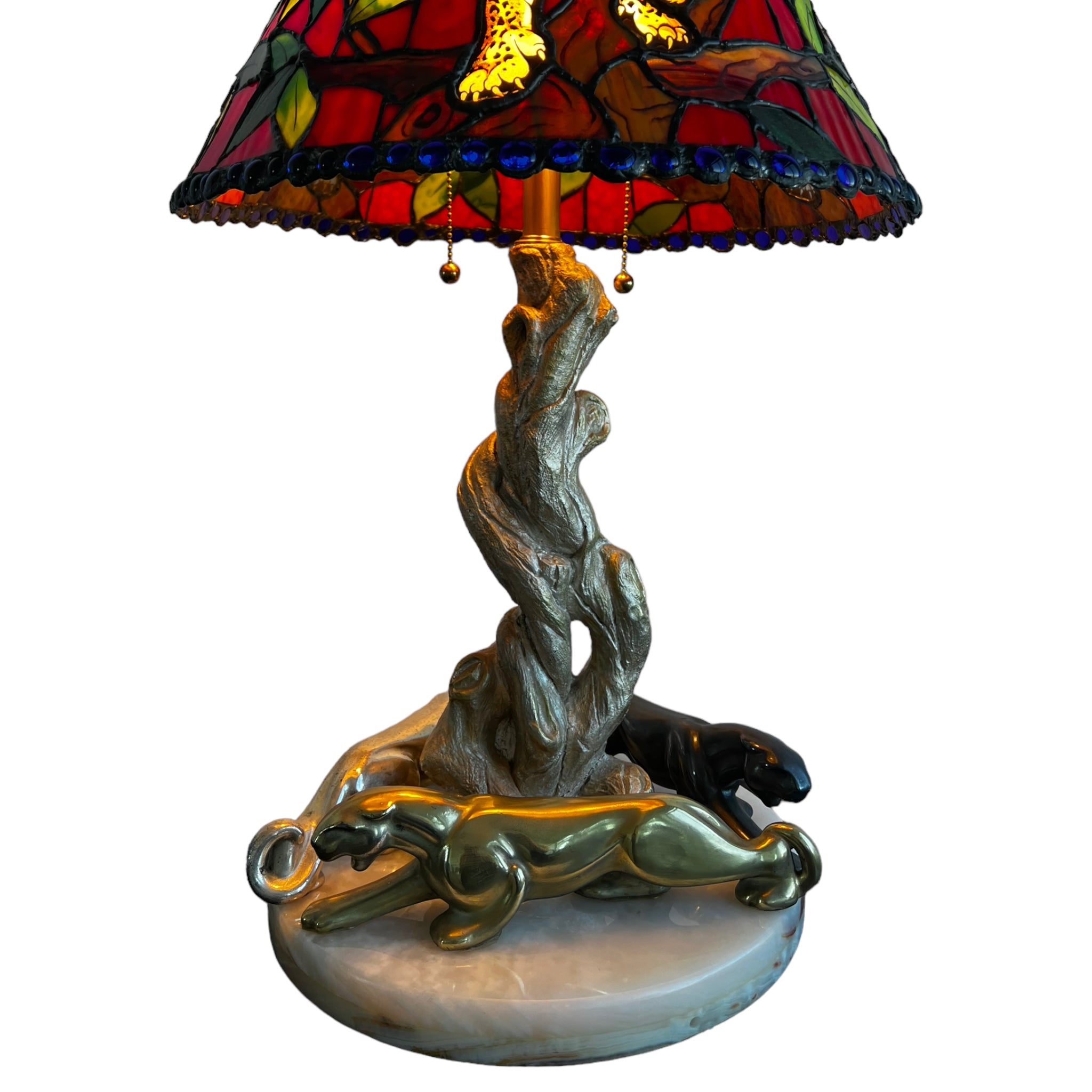 Table lamp
onyx marble
living room
Lamp
Home
Glass
cheetah
Animals
Animal
1970s
Colorful
stained glass
leopard
Faux bois
jaguars
Red
Artisan
Living