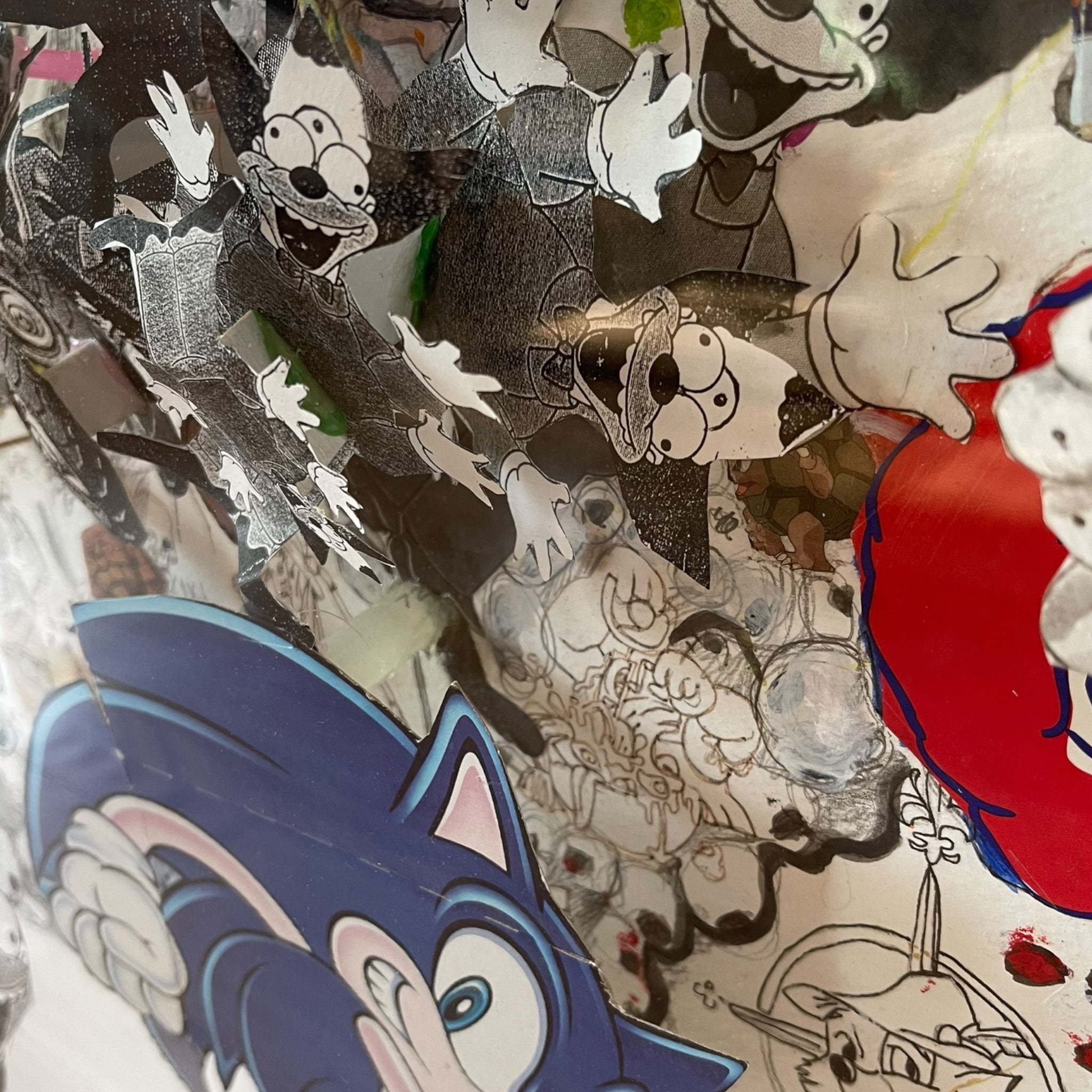 Warning! They Are Coming by Paul Horn
Paul Horn collage art
Contemporary collage artist
Political collage artwork
Modern collage by Paul Horn
Surreal mixed media collage
Hand-cut collage artwork
Collage art 21st-century
Original collage for sale
Paul Horn (b. 1966) artwork
Mixed media collage with political themes
Surrealist collage by Paul Horn
Dystopian paper collage art
Handmade collage using found imagery
Contemporary art collage from the 2000s
Edgy and provocative modern collage
Paul Horn