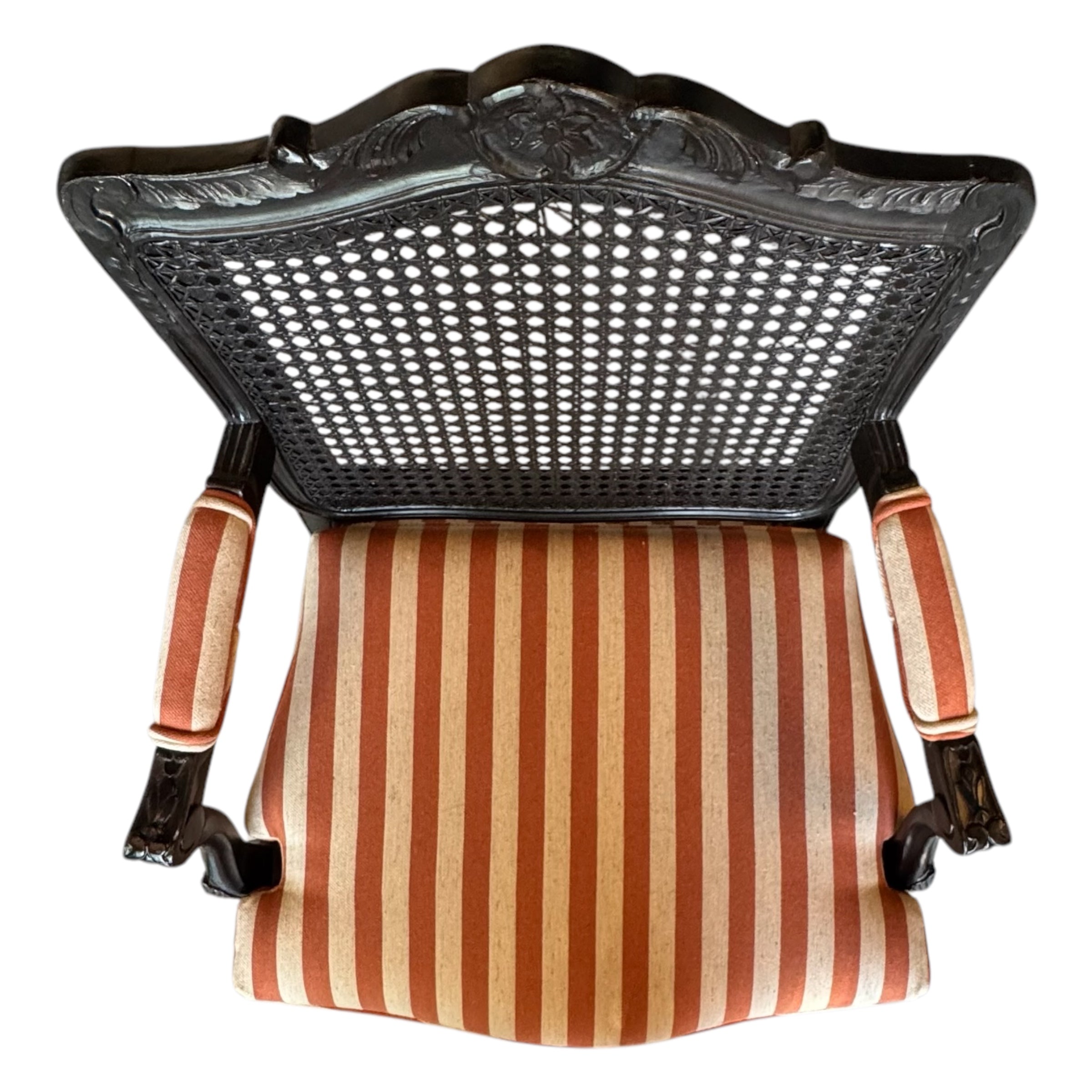 Walnut
striped
Louis XV
French
Chair
cane chair
cane
arm chairs
accent chair
Restored French Louis XV armchair with modern upholstery
reimagined classic design
vibrant striped fabric
walnut frame
Reupholstered Louis XV Furniture Vintage French Armchair
Classic French Furniture