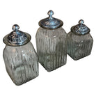 tabletop
Table Top
pewter
jars
handblown glass
Glass
gift idea
containers
canisters
Set of Three Vintage Hand-Blown Glass Canisters with Pewter Lids
Vintage Hand-Blown Glass Canisters with Pewter Lids
Vintage Hand-Blown Glass Canisters
pewter lids
vintage jars