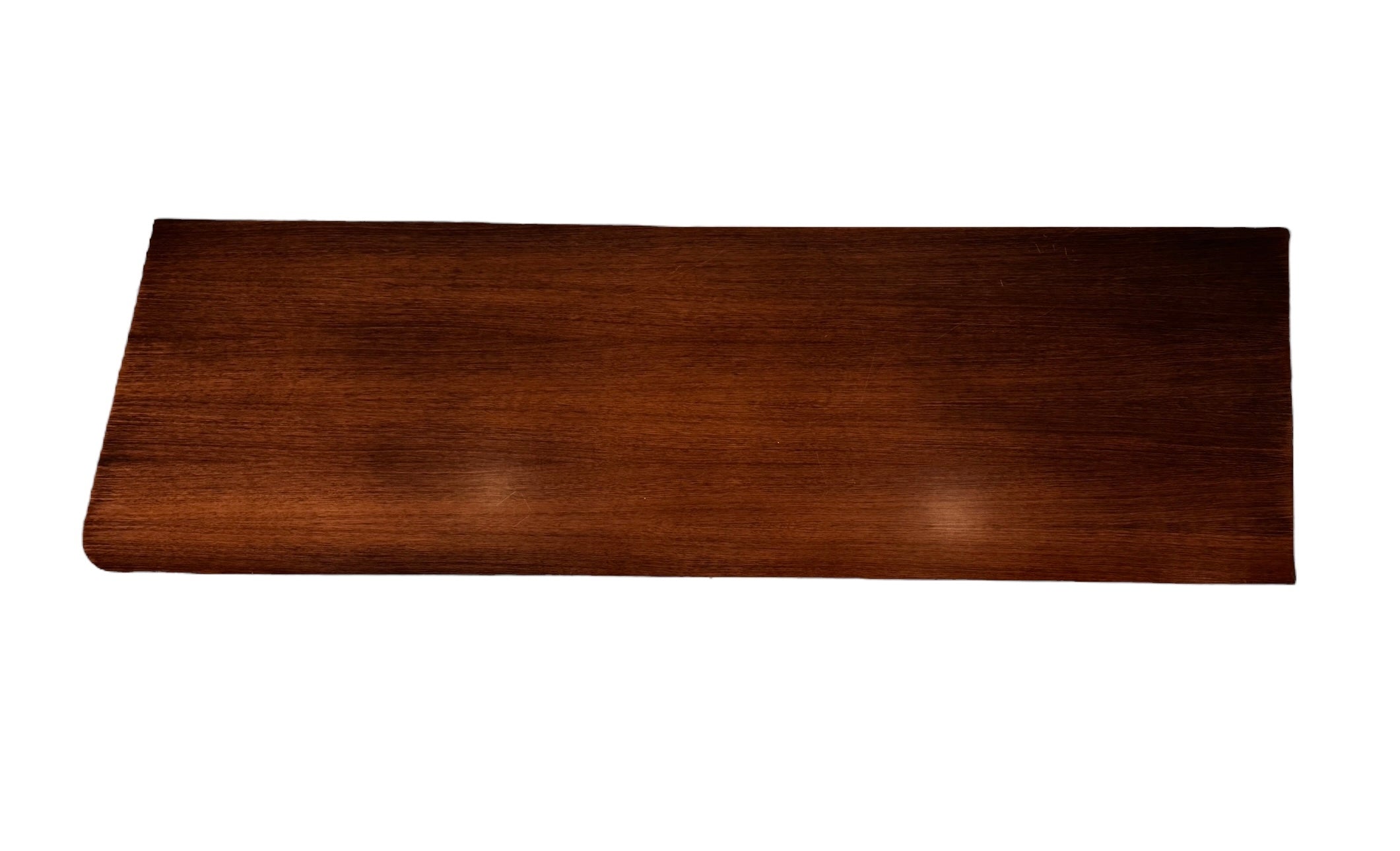 Mid Century Desk, Mid Century, Desk, Tapered Legs, Morris C. Mallin, Mallin Furniture Co., Walnut Veneer, black enameled metal, sleek, corporate, modernist