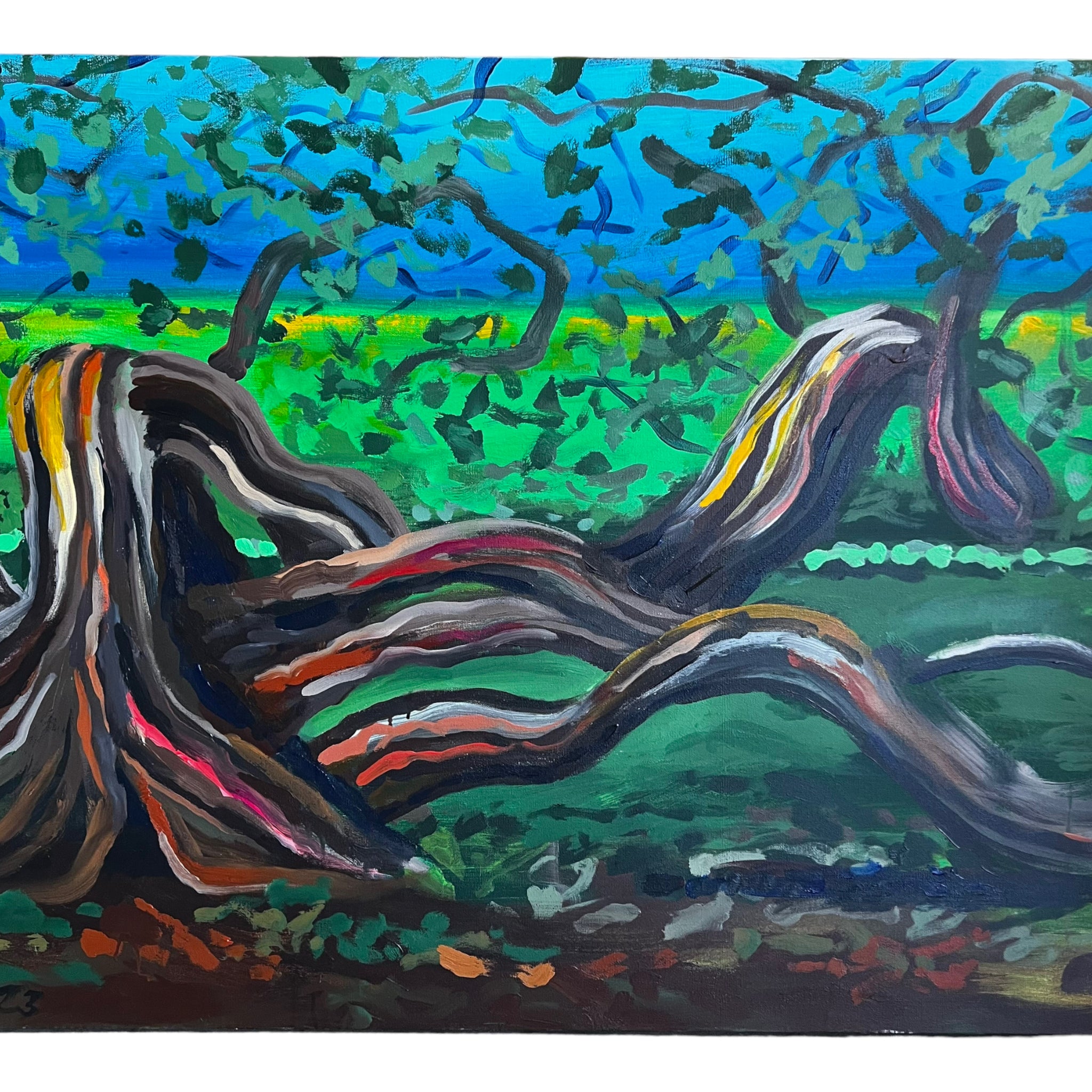 wall art
trees
Spanish artist
spain
living room
Living
Jesus Zamarron
Home
framed
Contemporary
Colorful
blue and green
Art
acrylic painting
Large art
steel frame