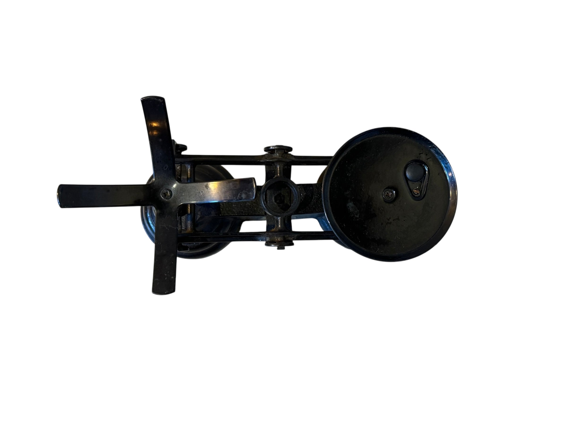 Painted Balance Scale with Brass Pans & Weights, Vintage, Antique, Librasco, Black Cast Iron, Brass, Birmingham Kitchen, Weighing Scales, Brass Weights, Kitchen Scale, Appliance