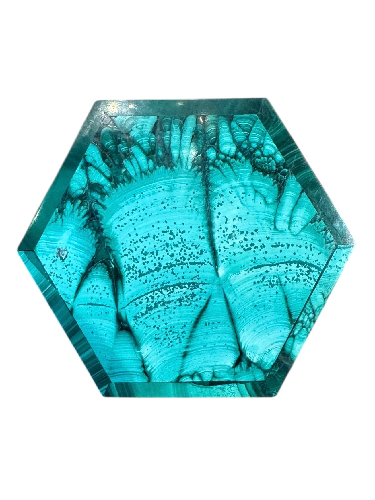 Malachite
Box
Hexagonal
Copper
Stone
Vintage
Decorative
Design
Green
Unique
Geometric
Striated
ByCloudia
Malachite box
Hexagonal box
Copper trim
Design object
Stone box
Unique design
Decorative box
Vintage box
Geometric box