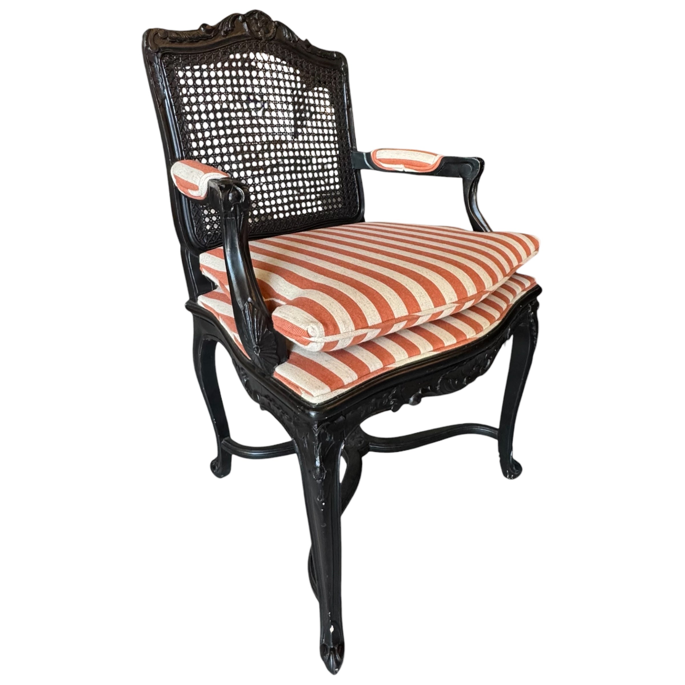 Walnut
A Reimagined Classic: Restored Elegance in a French Louis XV Armchair
Restored Elegance in a French Louis XV Armchair
French Louis XV Armchair
French Louis XV Armchair austin
striped
vintage chair
vintage chair austin
Louis XV
French
Chair
cane chair
cane
arm chairs
accent chair
Restored French Louis XV armchair with modern upholstery
reimagined classic design
vibrant striped fabric
walnut frame
Reupholstered Louis XV Furniture Vintage French Armchair
Classic French Furniture