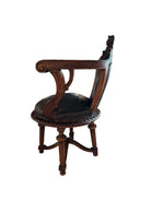 Antique French carved chair 
Figural crest walnut desk chair 
19th-century French leather swivel 
Vintage wood office chair sale
Antique french wooden chair
Carved walnut
Leather seat
Swivel base
Figural crest
Antique chair
French design
Desk chair
19th-century
Antique
Vintage
French
Carved
Walnut
Swivel
Desk chair
Leather
Upholstered
Ornate
Figural
Wood
Nineteenth-century
Office
Patinated
Decorative
Unique