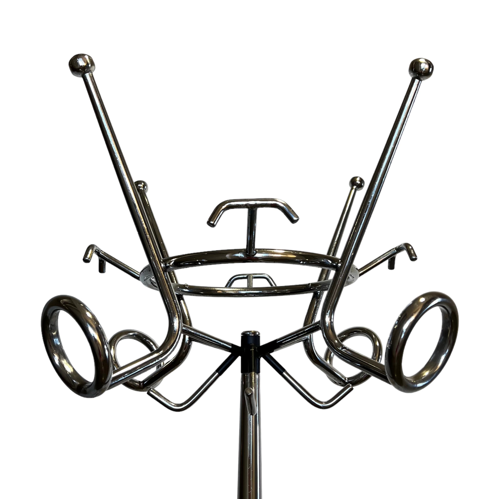 steel
Sourced in Italy
modern
metallic
metal
italian
Home
hall tree
Furniture
Decor
coat rack
Chrome
1960