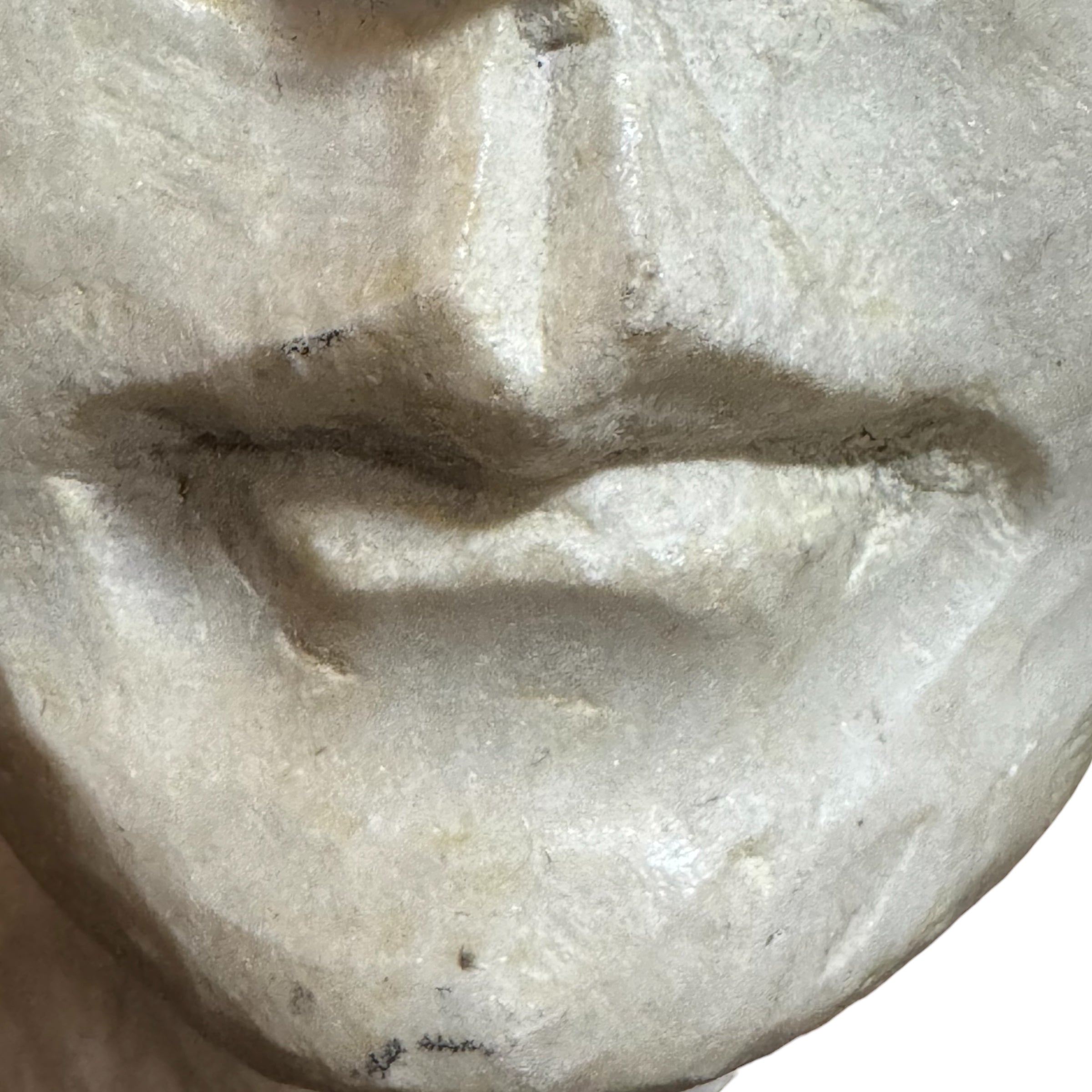 stand
Sculpture
sculptural
roman
portraiture
Neoclassical
marble
iron stand
iron
face
classical
carved
bust
antiquity
An Enigma in Marble: A Roman-Style Bust
A Roman-Style Bust
Marble Roman-Style Bust
face sculpture
marble bust
Roman portraiture