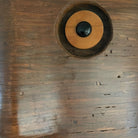 Artisan wood wall sculpture with human face