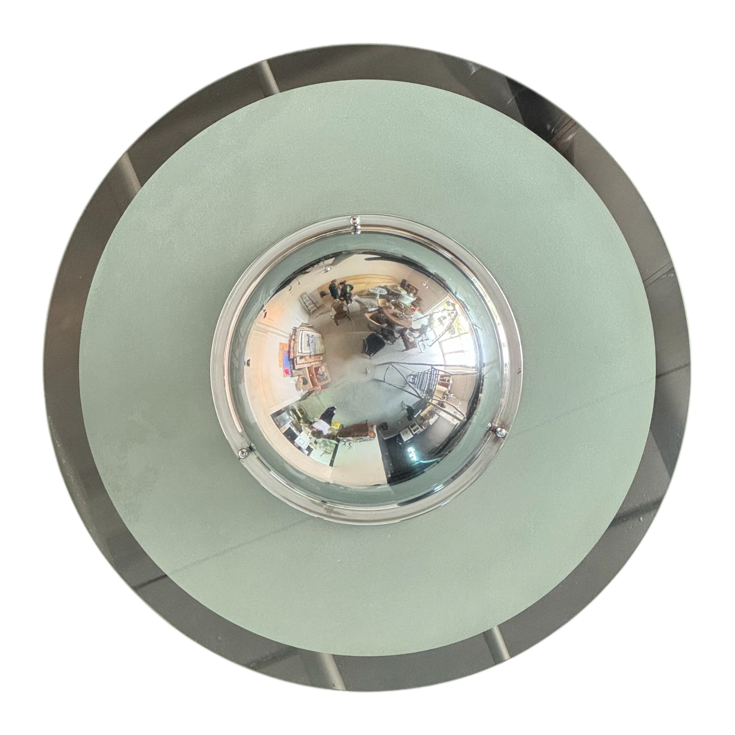 Vintage
space age
Silver
Overhead lighting
Lighting
italian
Glass
Gaetano Sciolari
czech
Chrome
chandelier
Art Deco
1960s
Gaetano Sciolari Attributed Pendant with Frosted Glass Sphere
Pendant with Frosted Glass Sphere
hanging lamp
Gaetano Sciolari Frosted Glass Sphere
retro
retro lamp
art deco lamp
1960s lamp
vintage lamp
vintage lamp austin