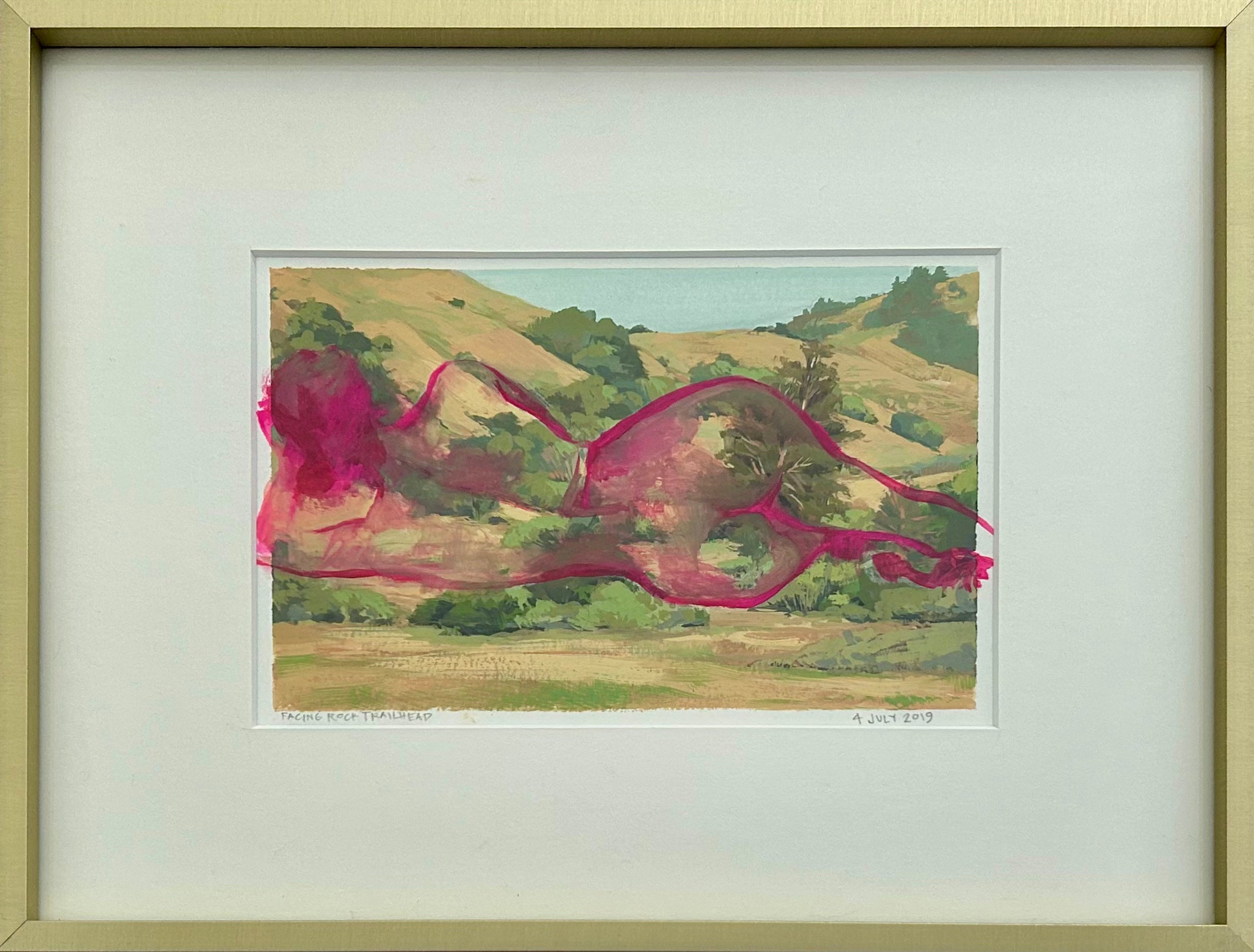woman
wall art
Plein Air
Painting
original art
Ondrea Vicklund
nude
Landscape
in the buff
hot pink
Home
gouache
Figure
Contemporary
Colorful
Art
american