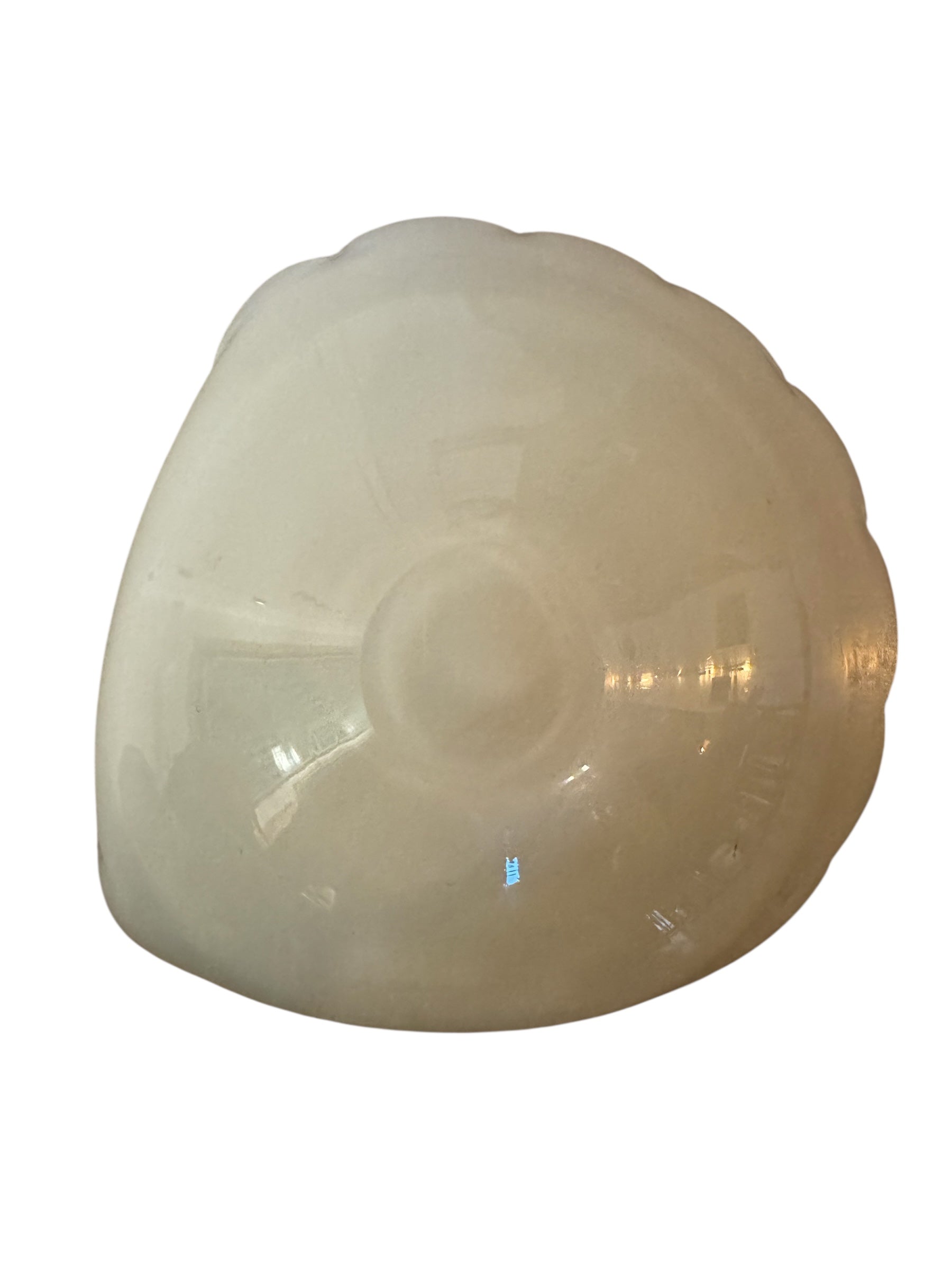 Murano art glass bowl with amethyst edge, gold flecks, and colorful glass inclusions.