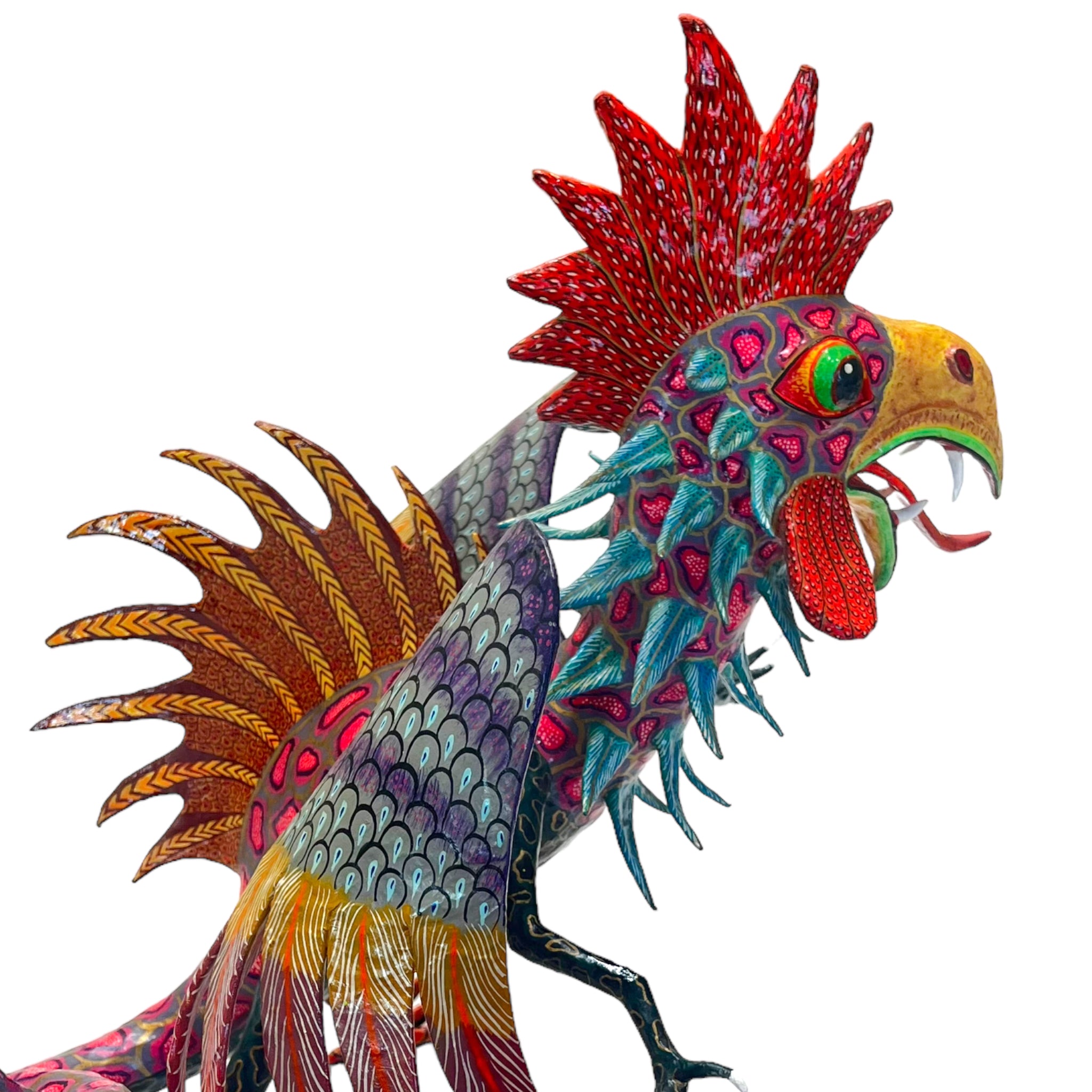 vibrant
Sculpture
sculptural
Paper mache
Mexico
Mexican artist
Mexican
living room
Home
folk art
feathers
deocr
Colorful
birds
bird
Art
Antonio Joel Garcia
Animals
Animal
alebrije
2000s
Cartoneria
creature
hanging art