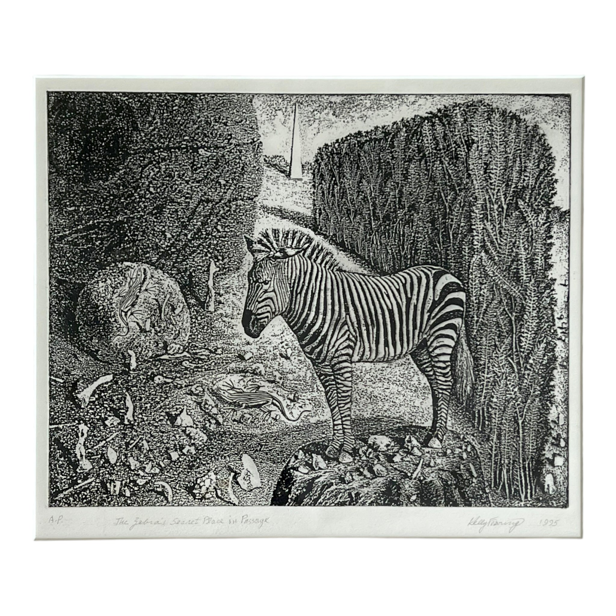 zebra
William Kelly Fearing
wall art
print
home
etching
black and white
artist proof
Art for All
art
animals
1990s
Art
art under 1000
framed
safari
american