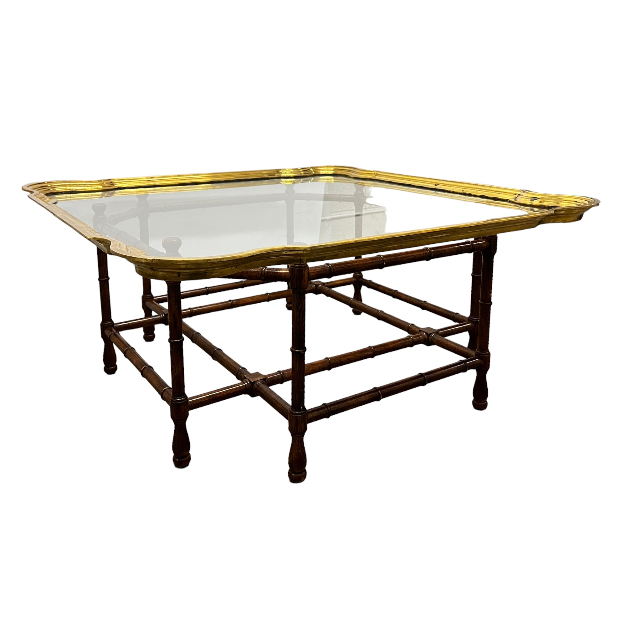 table
scalloped
metal
Home
glass
faux bois
Coffee table
brass
bamboo
baker furniture
1970s
octagonal