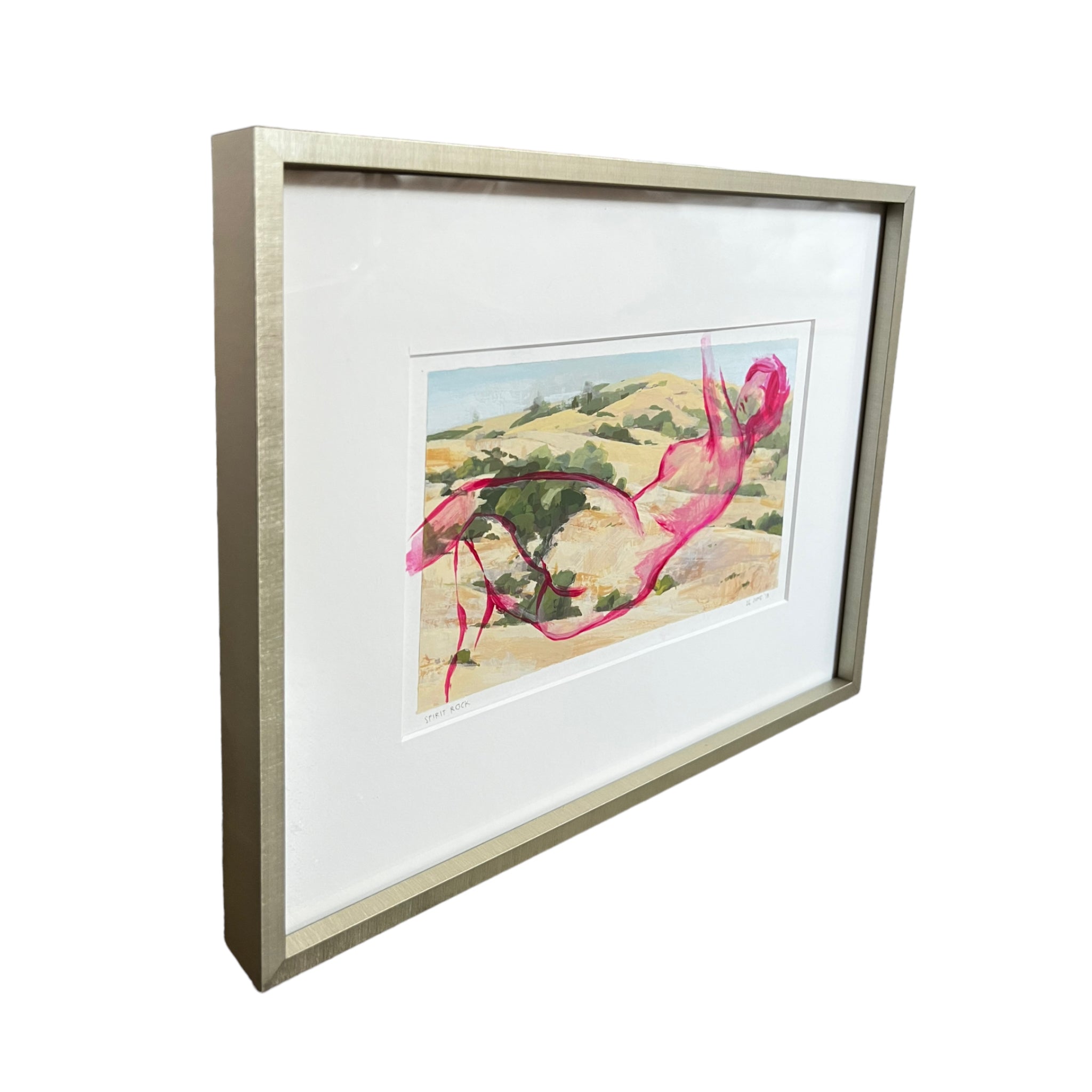woman
Watercolor
wall art
Plein Air
Painting
Ondrea Vicklund
nude
Landscape
in the buff
hot pink
Home
gouache
gold frame
framed
Figure
female
Contemporary
Colorful
Art
american