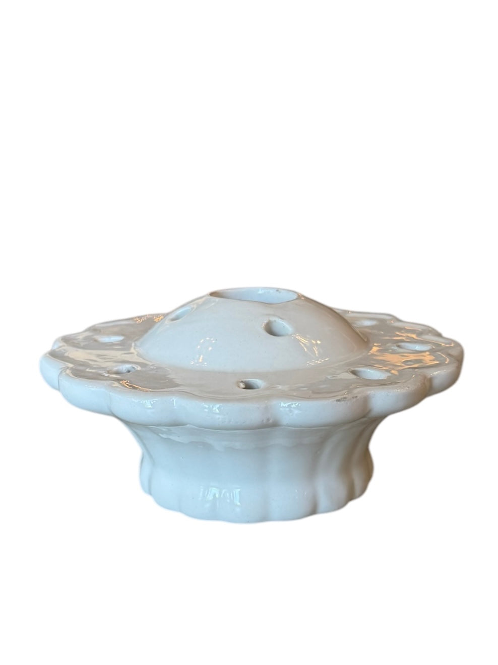 White Tiered Flower Frog Vase - Martha Stewart by Mail
Vintage 1990s Martha Stewart Ceramic Vase
Martha Stewart Collectible Flower Frog - Tiered Design
Scalloped Edge Tiered Flower Frog Vase
Vintage Martha Stewart "Martha By Mail" Flower Frog