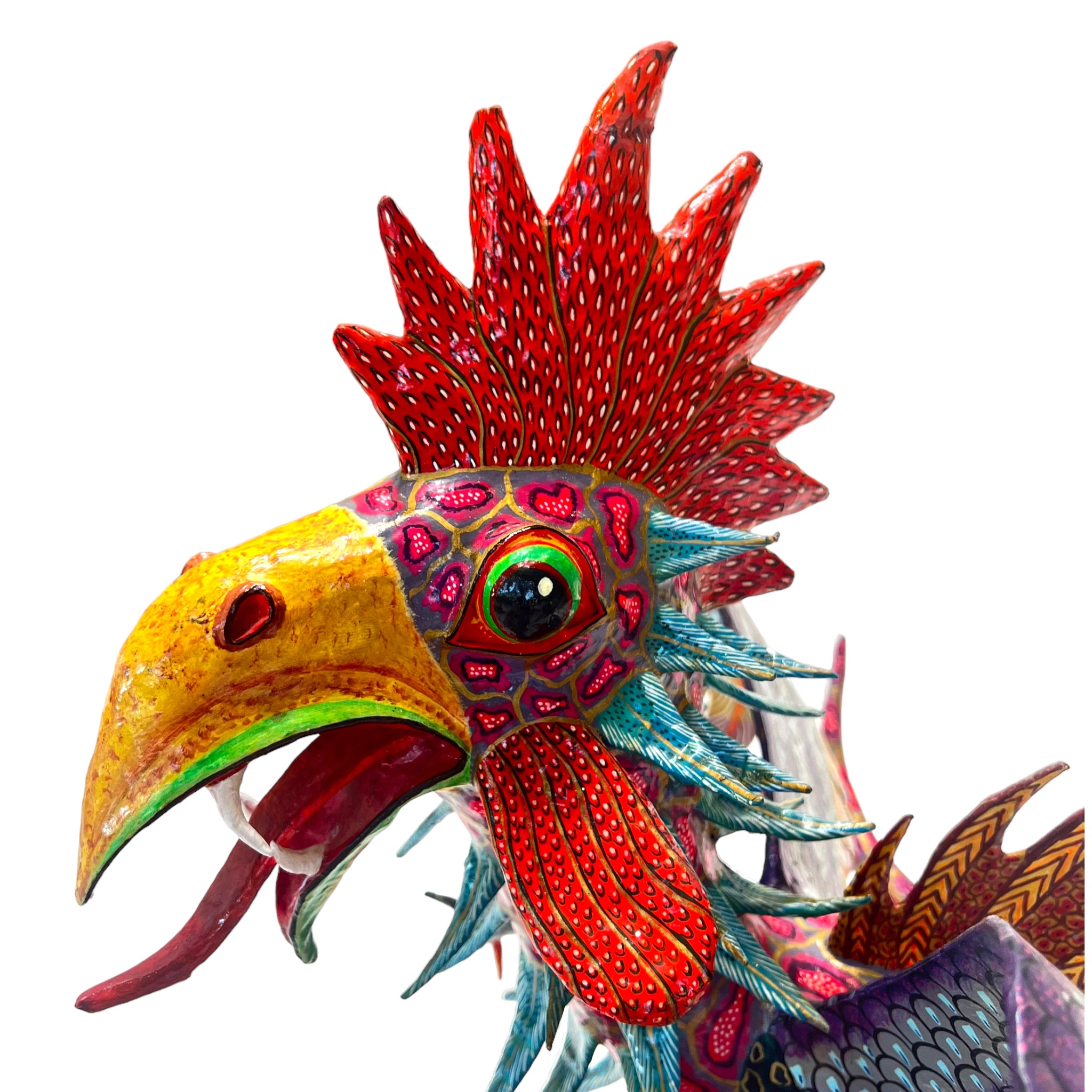 vibrant
Sculpture
sculptural
Paper mache
Mexico
Mexican artist
Mexican
living room
Home
folk art
feathers
deocr
Colorful
birds
bird
Art
Antonio Joel Garcia
Animals
Animal
alebrije
2000s
Cartoneria
creature
hanging art