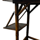 tiger bamboo
tea table
Table
Side table
lacquer
Jappaning
Japanning
end table
Britain
bamboo
antique
19th century
small table
accent table
painted
