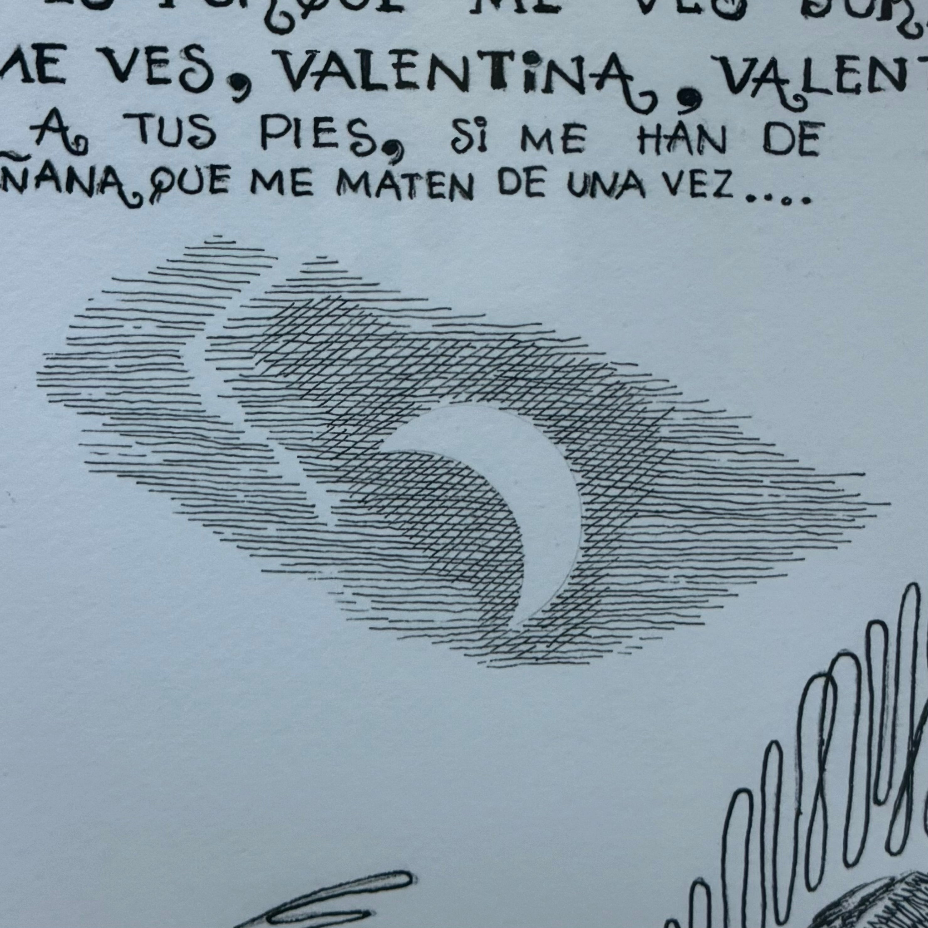 wall art
songs
Mexico
Mexican artist
Mexican
lyrics
love
Jose Luis Calzada
Horse
framed
black and white
Art
20th Century
La Valentina Lyrics limited print by Jose Luis Calzada
limited print by Jose Luis Calzada
print by Jose Luis Calzada
La Valentina Lyrics by Jose Luis Calzada
mexican art
Print
stylistic print with a surreal theme