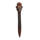 Early 20th Century Figural Letter Opener in the form of a devil or imp, with bronze finish and visible signs of wear.