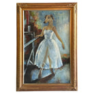 whimsical
wall art
Oil painting
gold frame
Dog
ballet
ballerina
Art
Animal
Painting
painting austin
impressionism
Surrealism
modern figurative art
figurative art
ballet art
dog adorned with a human form in a ballet dress.
dog adorned with a human form
anthropomorphic