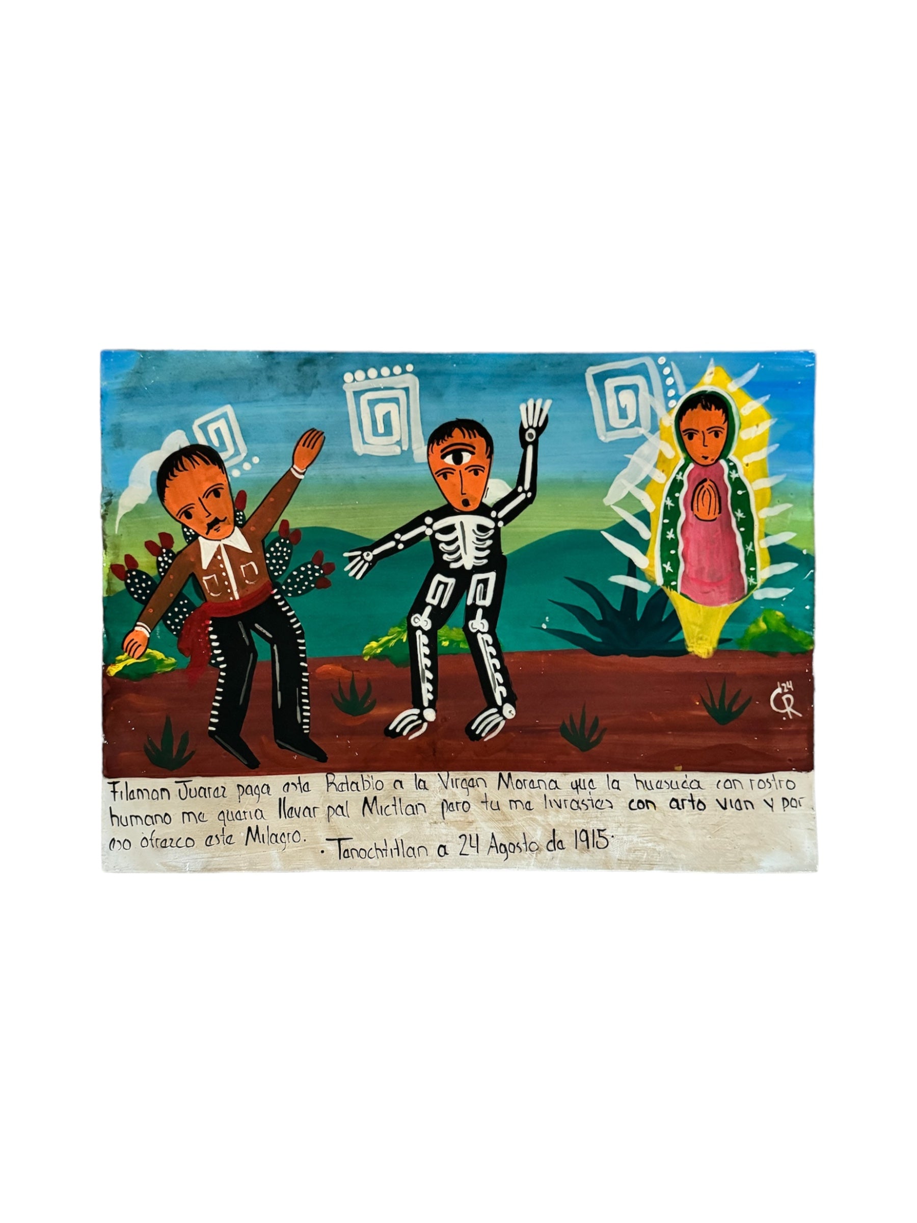 wall art
tin
skeleton
religious
Painting
Mexico
Mexican artist
Mexican
folk art
eyes
exvoto
devotional art
Contemporary
Colorful
Art
acrylic painting
Christopher Rodriguez Contreras
Christopher Rodriguez Contreras art
Christopher Rodriguez Contreras mexican folk art
exvoto austin
religious art
contemporary art