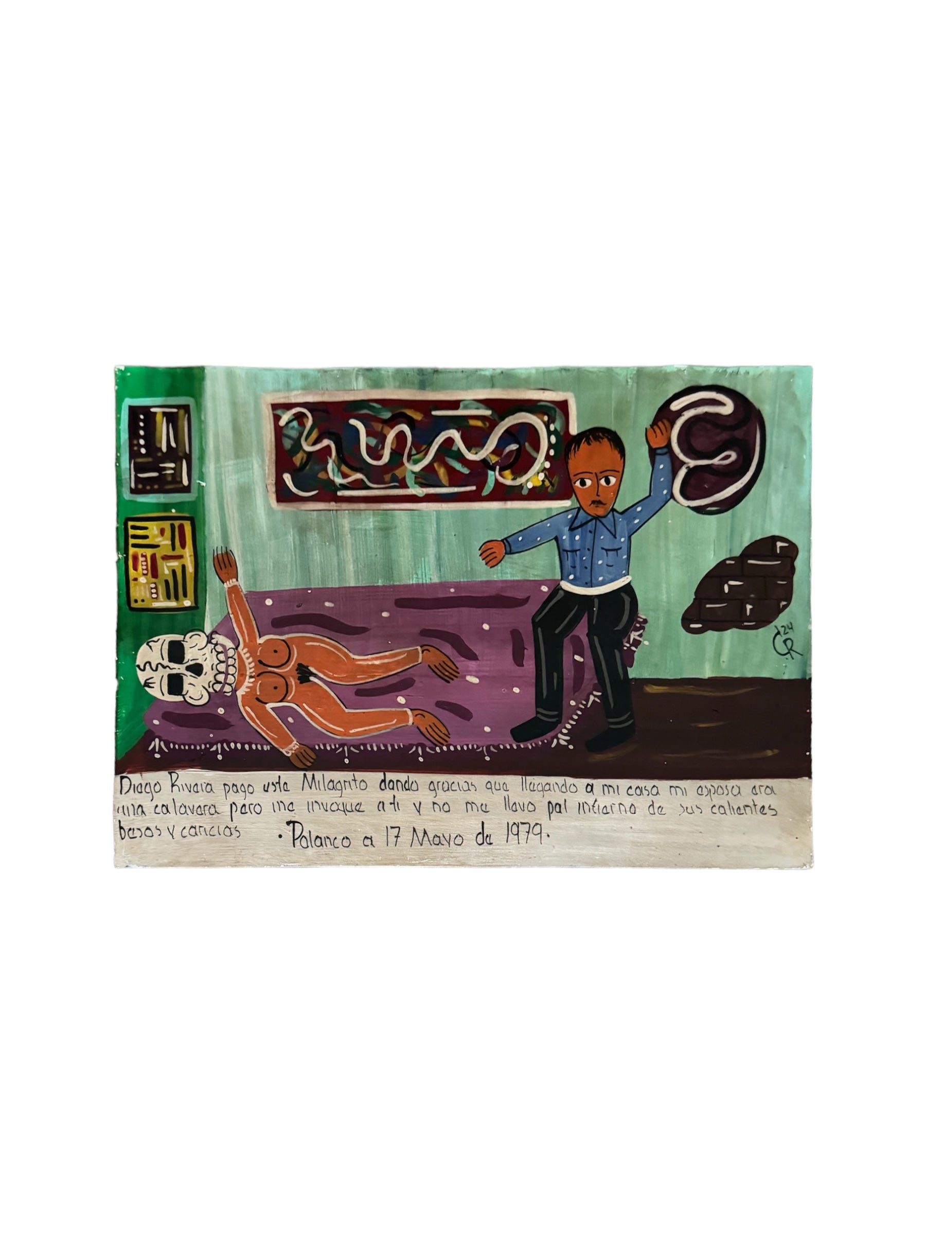 wall art
skeleton
religious
nude
Mexico
Mexican artist
Mexican
folk art
exvoto
Diego Rivera
devotional art
Contemporary
Colorful
color
Art for All
Art
acrylic painting
Christopher Rodriguez Contreras
Christopher Rodriguez Contreras art
Christopher Rodriguez Contreras mexican folk art
Christopher Rodriguez Contreras artist