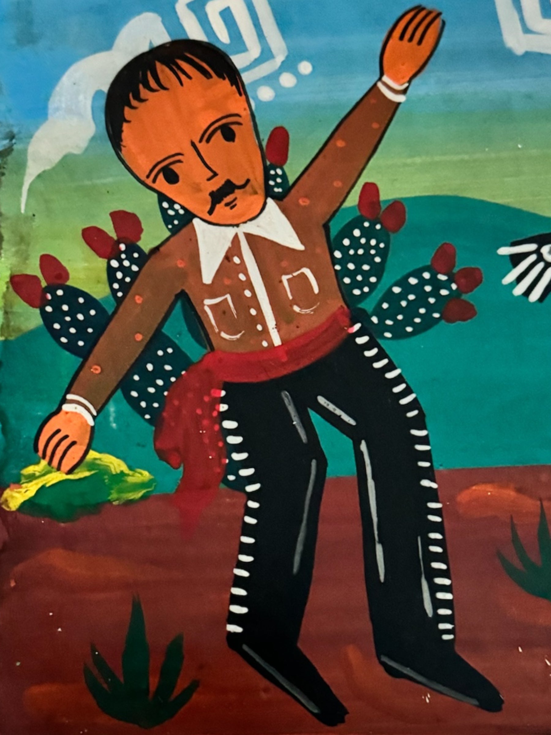 wall art
tin
skeleton
religious
Painting
Mexico
Mexican artist
Mexican
folk art
eyes
exvoto
devotional art
Contemporary
Colorful
Art
acrylic painting
Christopher Rodriguez Contreras
Christopher Rodriguez Contreras art
Christopher Rodriguez Contreras mexican folk art
exvoto austin
religious art
contemporary art