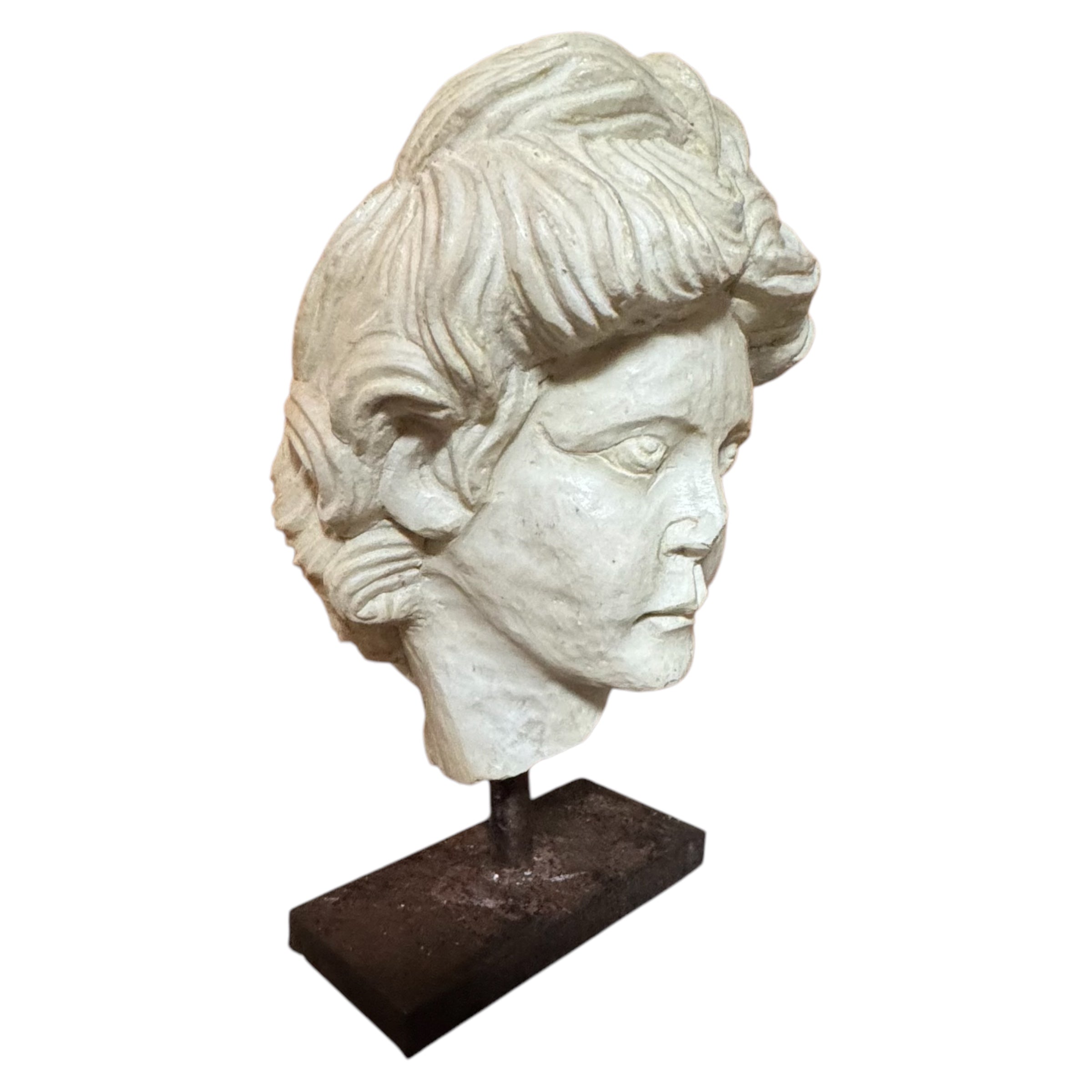 stand
Sculpture
sculptural
roman
portraiture
Neoclassical
marble
iron stand
iron
face
classical
carved
bust
antiquity
An Enigma in Marble: A Roman-Style Bust
A Roman-Style Bust
Marble Roman-Style Bust
face sculpture
marble bust
Roman portraiture