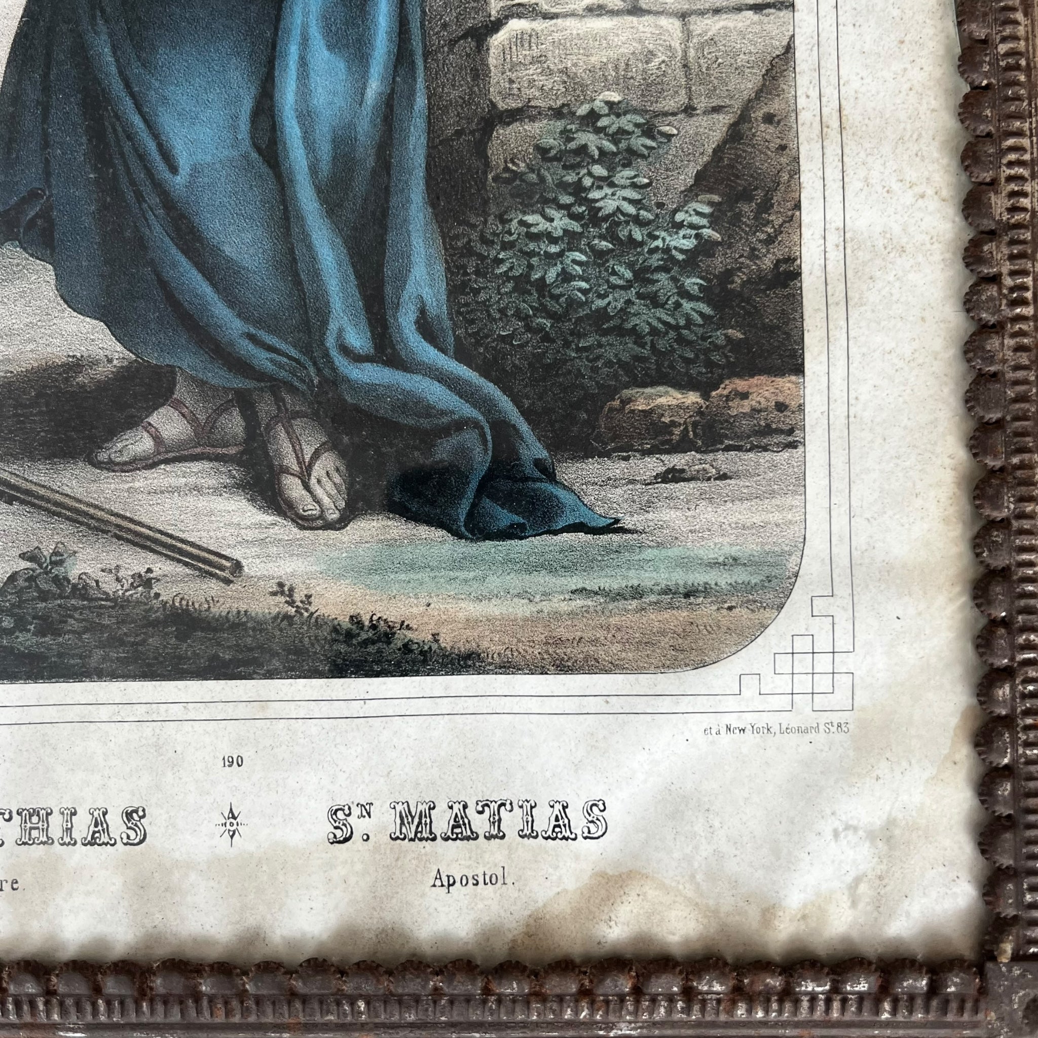 wall art
tin
saint matthew
retablo
religious
Mexico
Mexican
Home
folk art
Art
antique
19th century
art under 1000