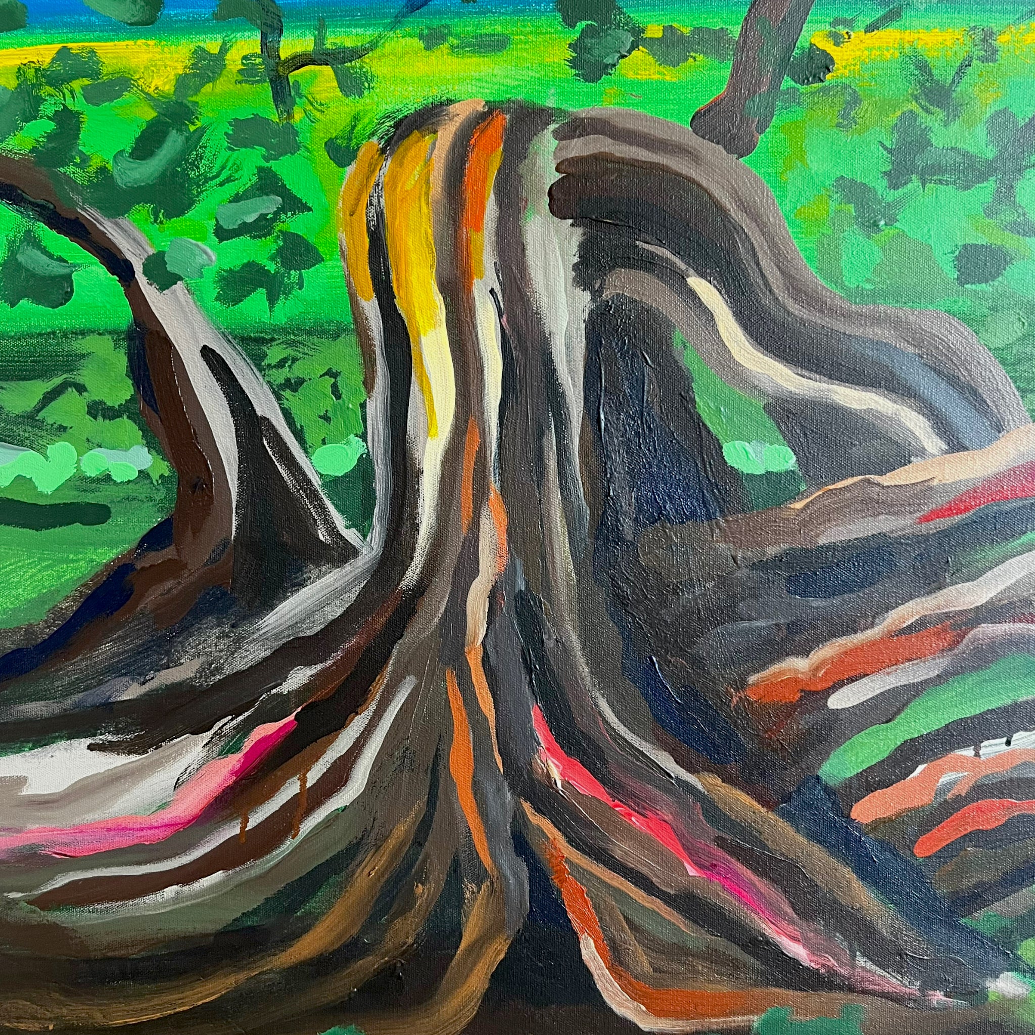 wall art
trees
Spanish artist
spain
living room
Living
Jesus Zamarron
Home
framed
Contemporary
Colorful
blue and green
Art
acrylic painting
Large art
steel frame