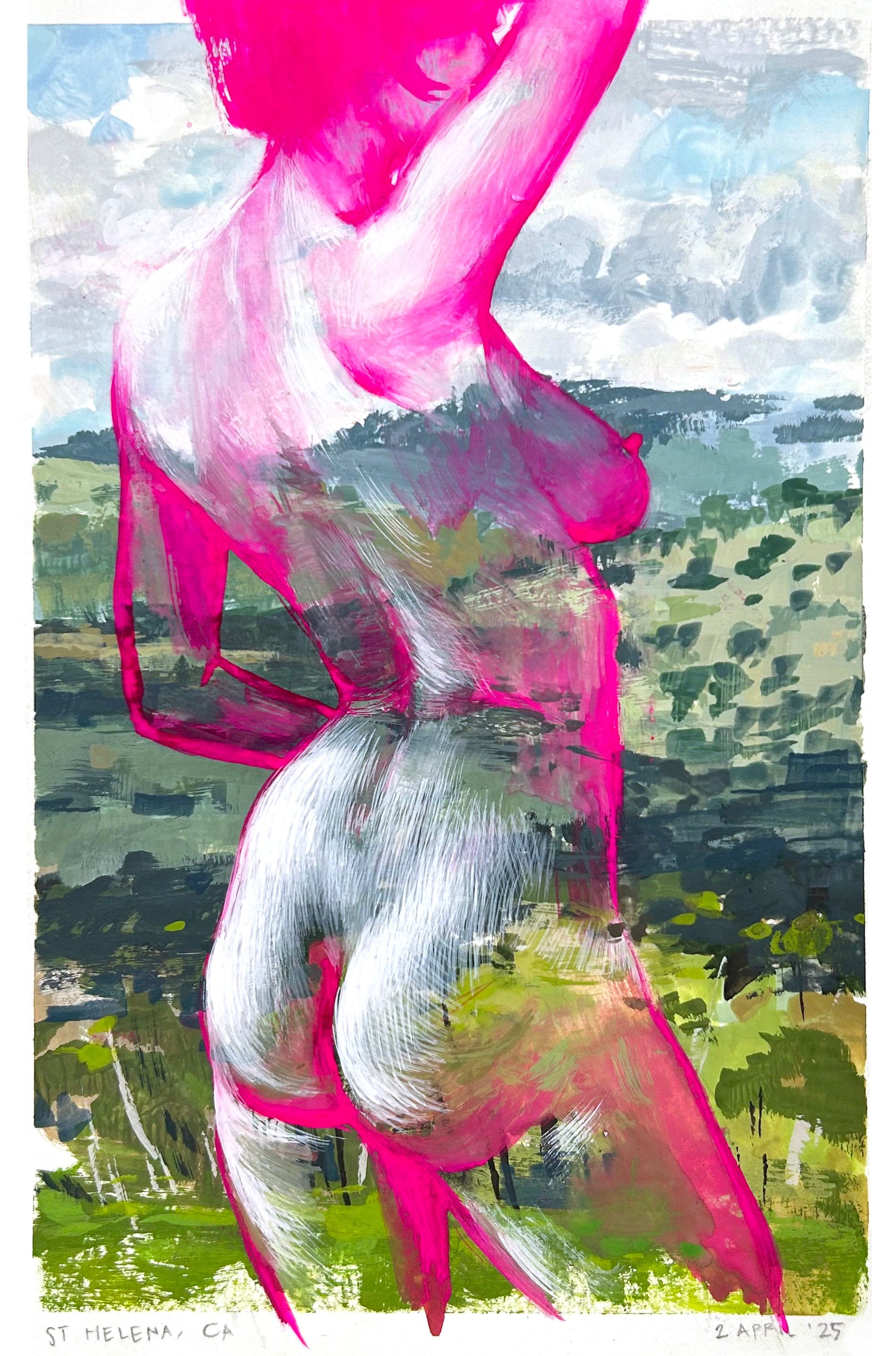 "St. Helena, CA" Figurescape no.25 by Ondrea Vicklund