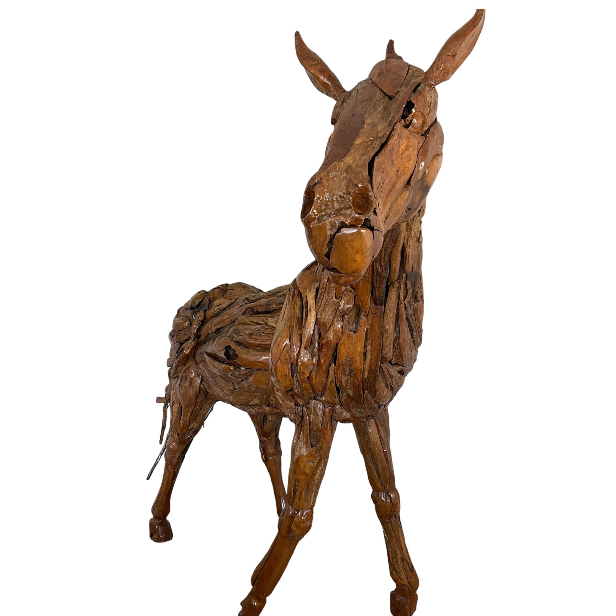 wood
life-sized equestrian sculpture
life-sized equestrian sculpture austin
equestrian sculpture
equestrian sculpture austin
teakwood horse austin
life-size horse austin
large teak horse
horse in the manner of Deborah Butterfield
Deborah Butterfield horse austin
teakwood
Teak
Sculpture
sculptural
life size
Large art
Horse
equestrian
Art
Animal
animal art
statue
HANDCRAFTED
centerpiece