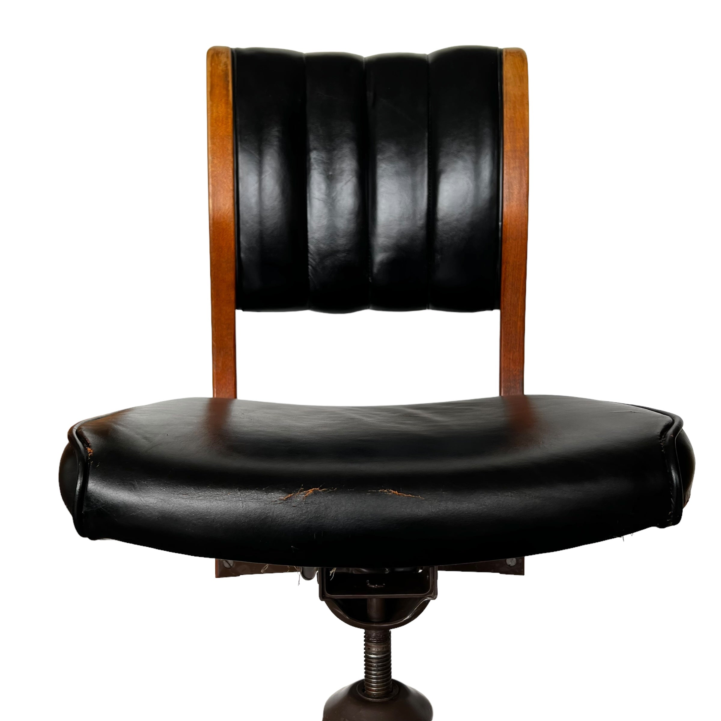 wood
Office chair
leather
Home
Gunlocke
Chair
Black
50s
chairs
swivel chair
desk chair
rolling chair
black leather
Mid century
