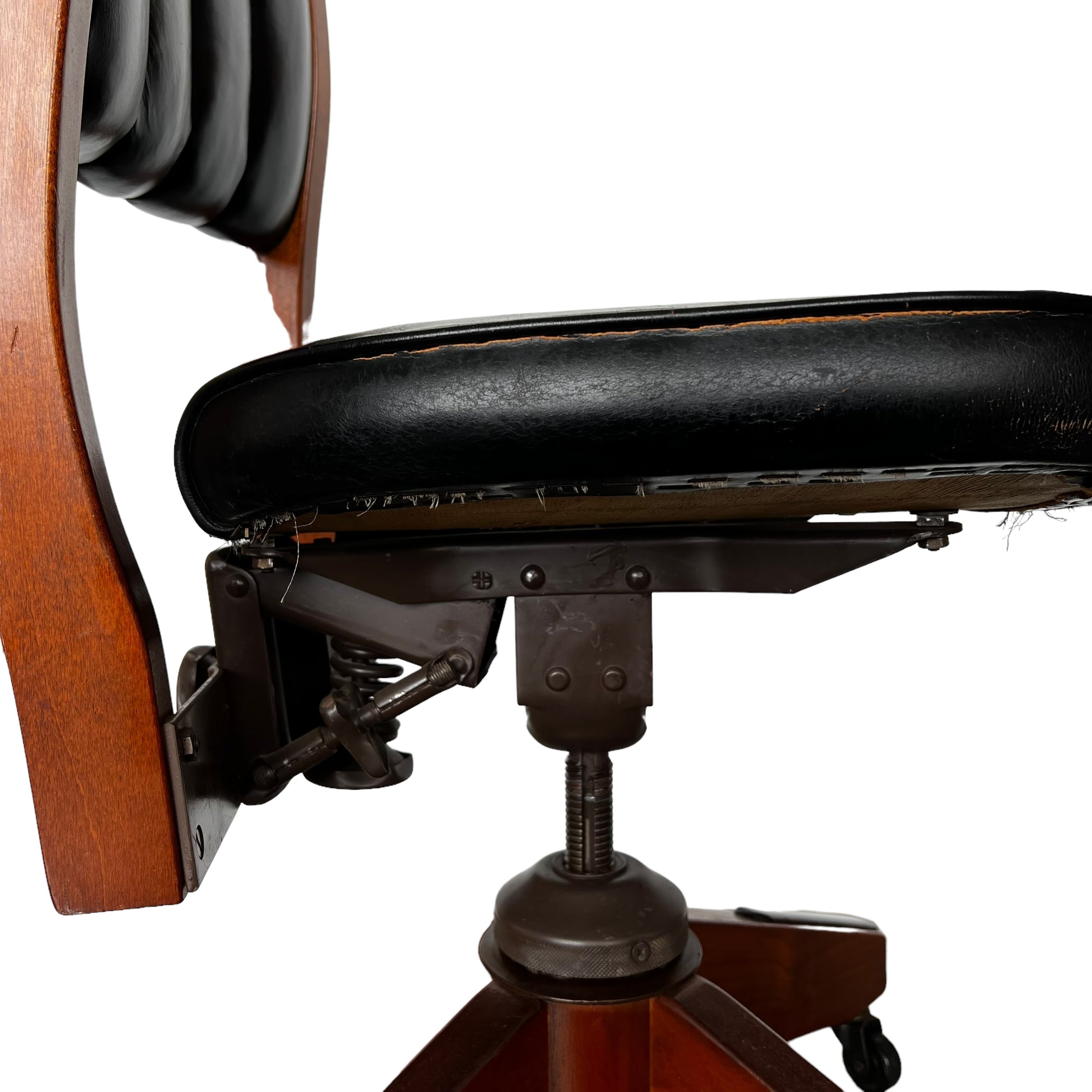 wood
Office chair
leather
Home
Gunlocke
Chair
Black
50s
chairs
swivel chair
desk chair
rolling chair
black leather
Mid century