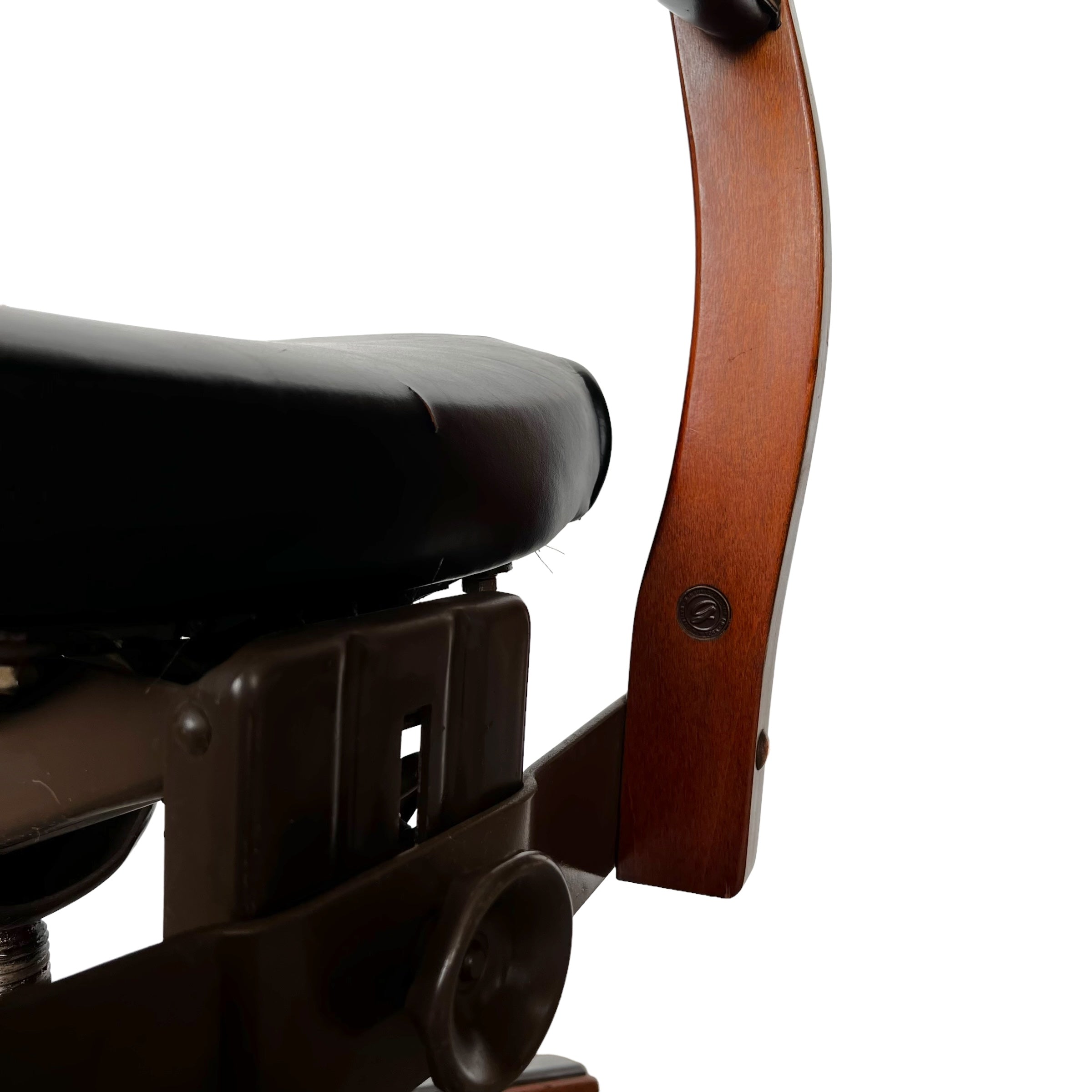 wood
Office chair
leather
Home
Gunlocke
Chair
Black
50s
chairs
swivel chair
desk chair
rolling chair
black leather
Mid century
opper nails