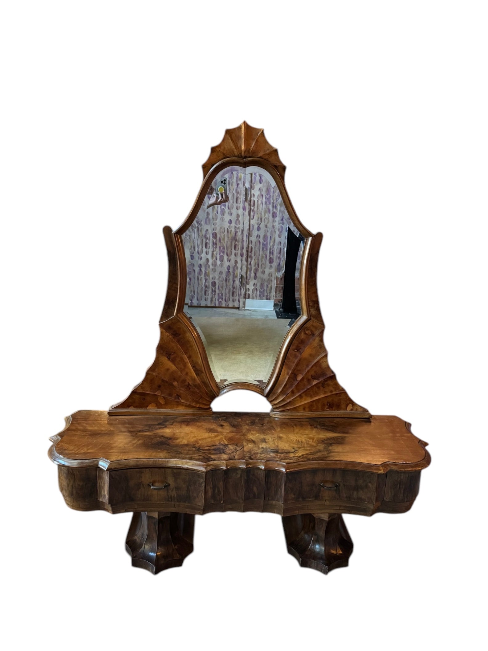 wood
Walnut
Vanity
Mobilificio Bertero
Mirror
italian
Home
dressing table
console
burl wood
bedroom
Art Deco
1940s
1930s
Italian Art Deco Vanity attributed to Mobilificio Bertero
Italian Art Deco Vanity
Art Deco Vanity
vintage vanity
vintage italian vanity