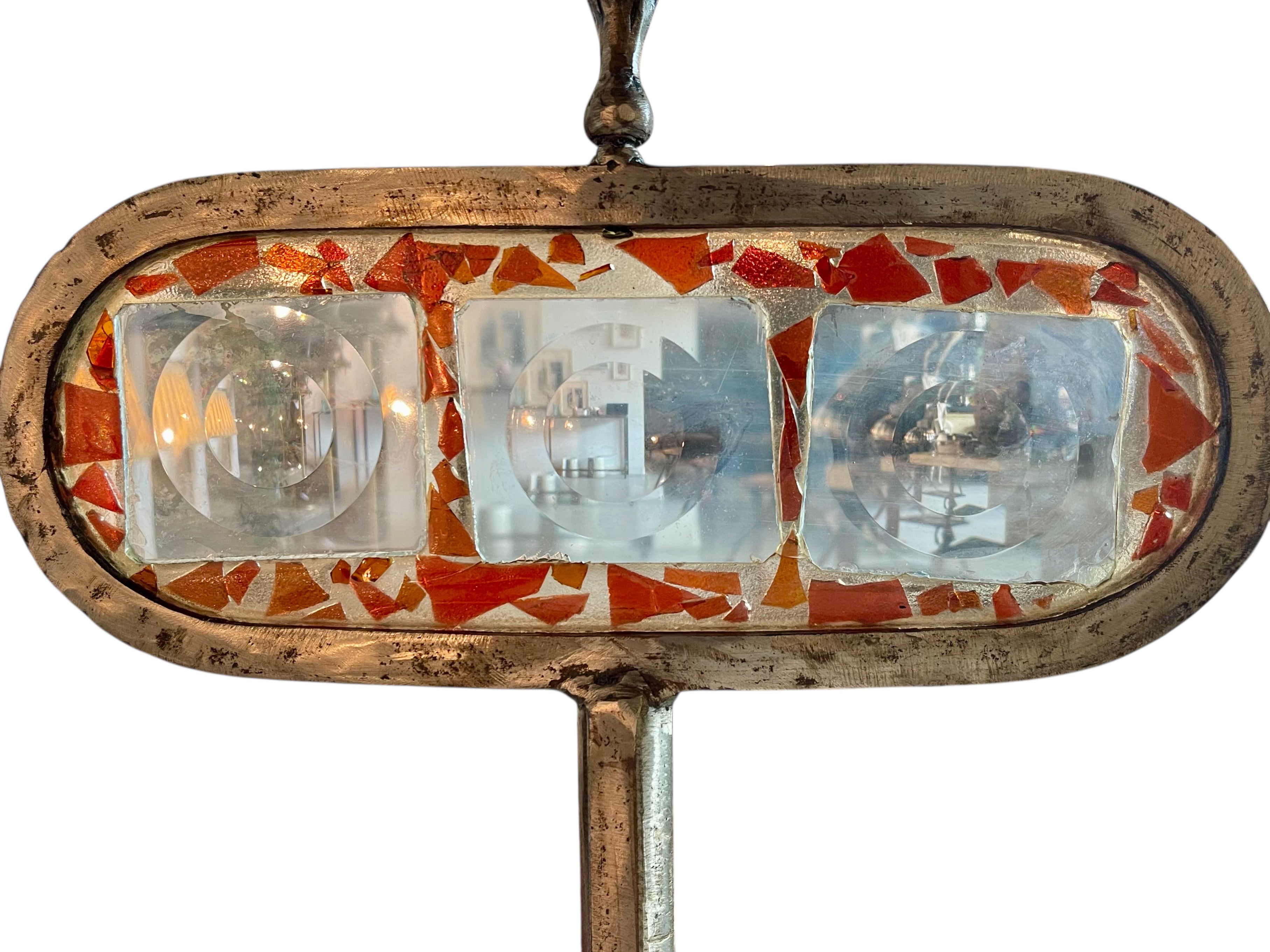 Steel
Glass
Sculpture
Magiscope
Metal
Fused Glass
Abstract
Art
Gear
Assembled
Vintage
Modern
Design
Mexican-American
Industrial
Organic
Surreal
Viewing Panel
Stem
Base
Leaves
Floral