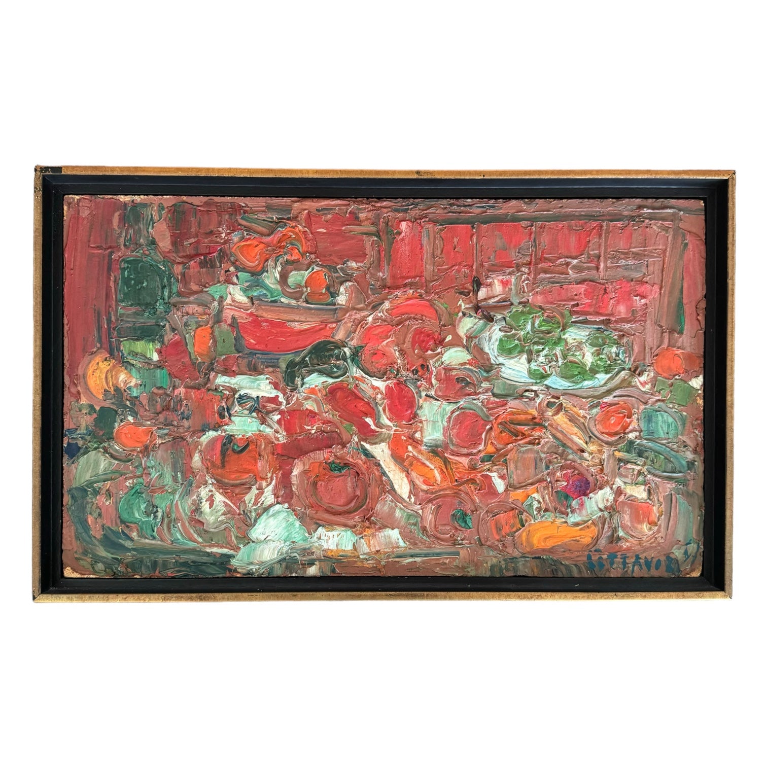 Still Life Painting "Poivrons et Tomates" by André Cottavoz (1922-2022)
Still Life Painting "Poivrons et Tomates" by André Cottavoz 
wall art
tomato
Red
Oil painting
Home
French
france
Colorful
Art
Andre Cottavoz
1960s
Still life
fruit
fruitscape
tomatoes
Poivrons et Tomates
Painting
Sanzisme movement
in the light