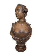 Terracotta bust of Madame de Pompadour, highlighting her elegant features and elaborate coiffure in the Rococo style of the French court.
Terracotta Bust of Madame de Pompadour: A Glimpse into 18th-Century French Elegance