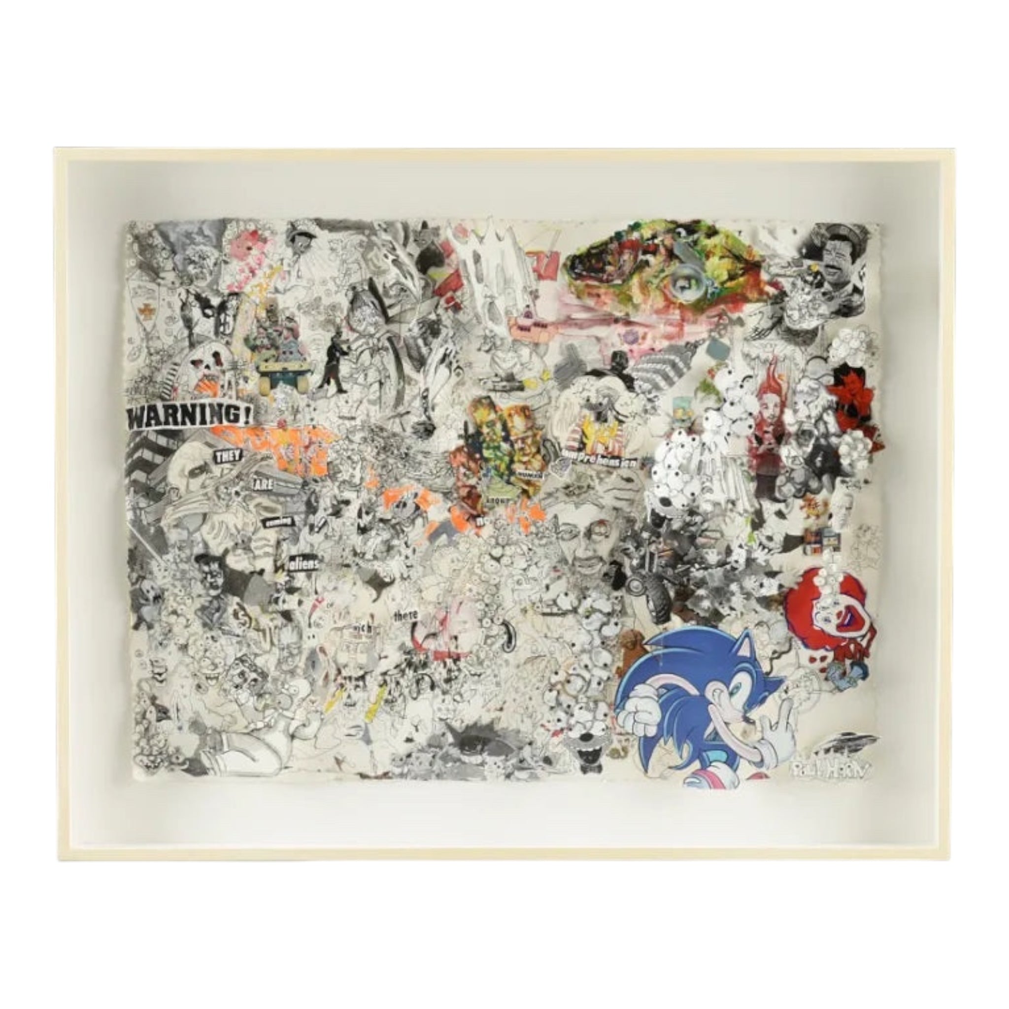 Warning! They Are Coming by Paul Horn
Paul Horn collage art
Contemporary collage artist
Political collage artwork
Modern collage by Paul Horn
Surreal mixed media collage
Hand-cut collage artwork
Collage art 21st-century
Original collage for sale
Paul Horn (b. 1966) artwork
Mixed media collage with political themes
Surrealist collage by Paul Horn
Dystopian paper collage art
Handmade collage using found imagery
Contemporary art collage from the 2000s
Edgy and provocative modern collage
Paul Horn
"Warning!