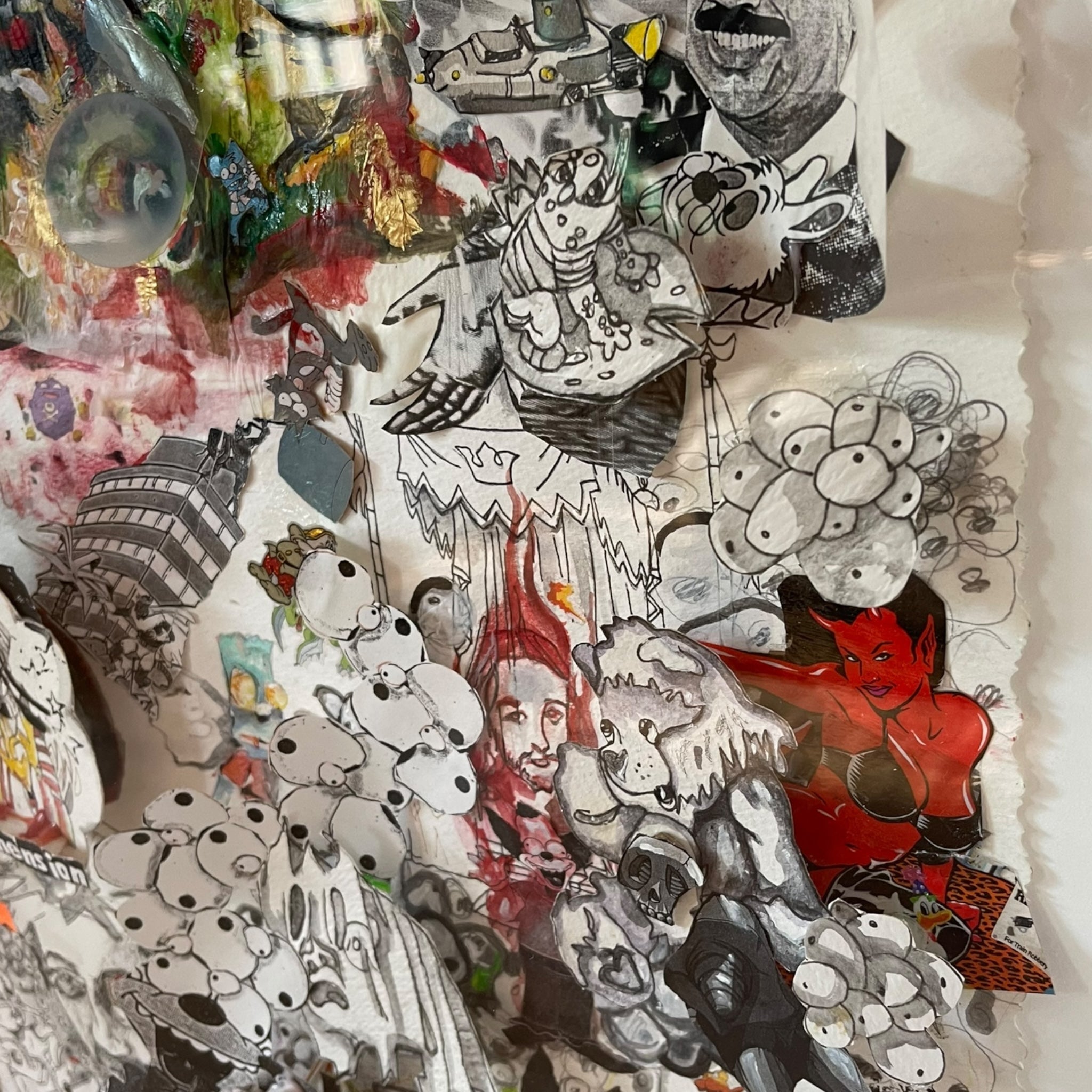 Warning! They Are Coming by Paul Horn
Paul Horn collage art
Contemporary collage artist
Political collage artwork
Modern collage by Paul Horn
Surreal mixed media collage
Hand-cut collage artwork
Collage art 21st-century
Original collage for sale
Paul Horn (b. 1966) artwork
Mixed media collage with political themes
Surrealist collage by Paul Horn
Dystopian paper collage art
Handmade collage using found imagery
Contemporary art collage from the 2000s
Edgy and provocative modern collage
Paul Horn