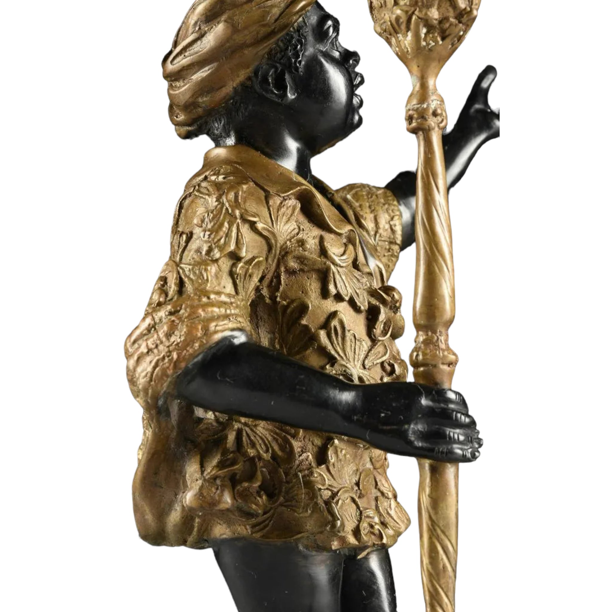 Table Top
sculptural
roccoco
moorish
Home
Gold
Gilt
ebonized
candleholder
candelabra
Bronze
19th century
arabic
statue
figurine
home decor