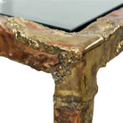 tabletop
table base
Table
Steel
smoked glass
Silas Seandel
Side table
metallic
Metal
living room
Living
Home
glass top
Glass
Copper
Coffee table
Brutalist
Brass
1970s
