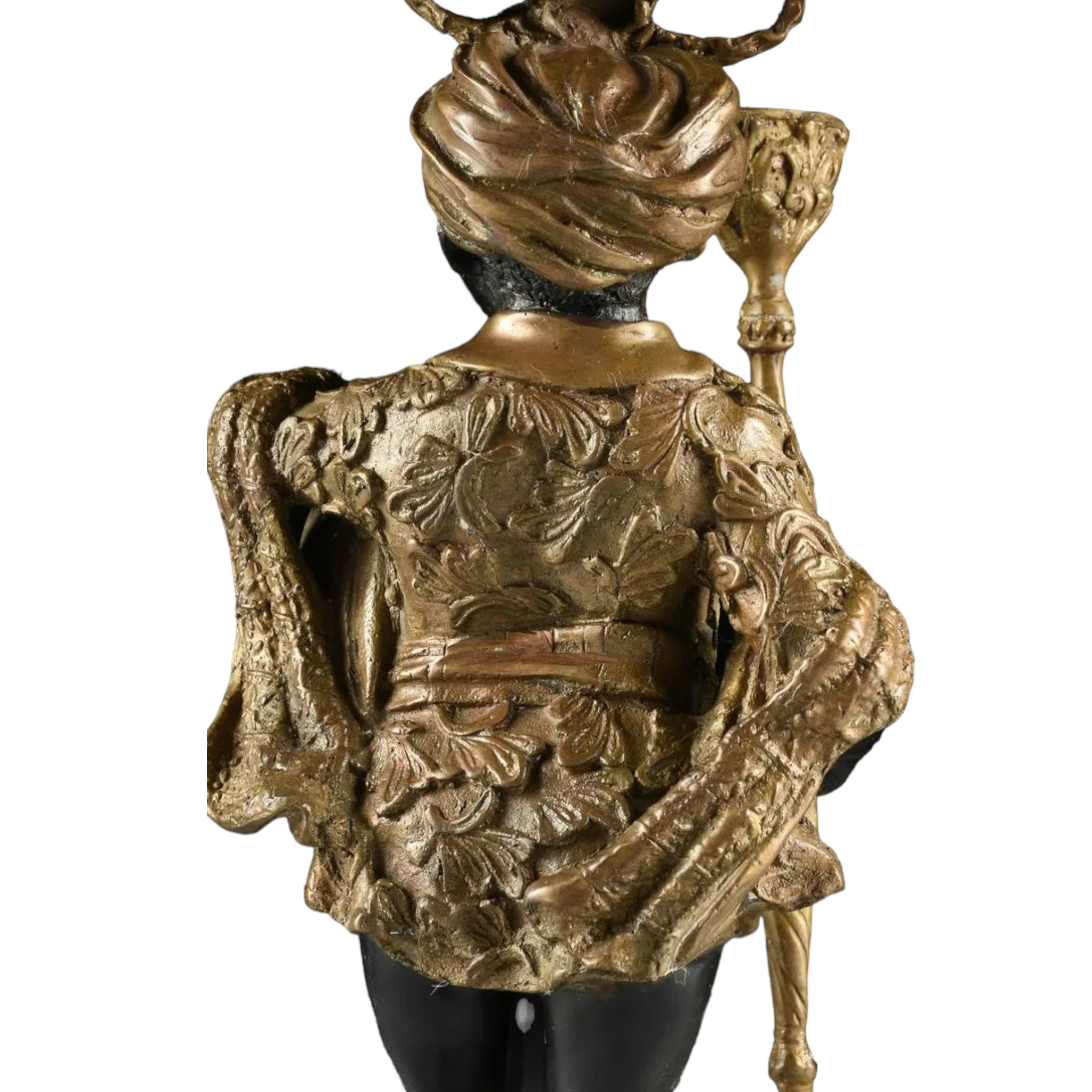 Table Top
sculptural
roccoco
moorish
Home
Gold
Gilt
ebonized
candleholder
candelabra
Bronze
19th century
arabic
statue
figurine
home decor