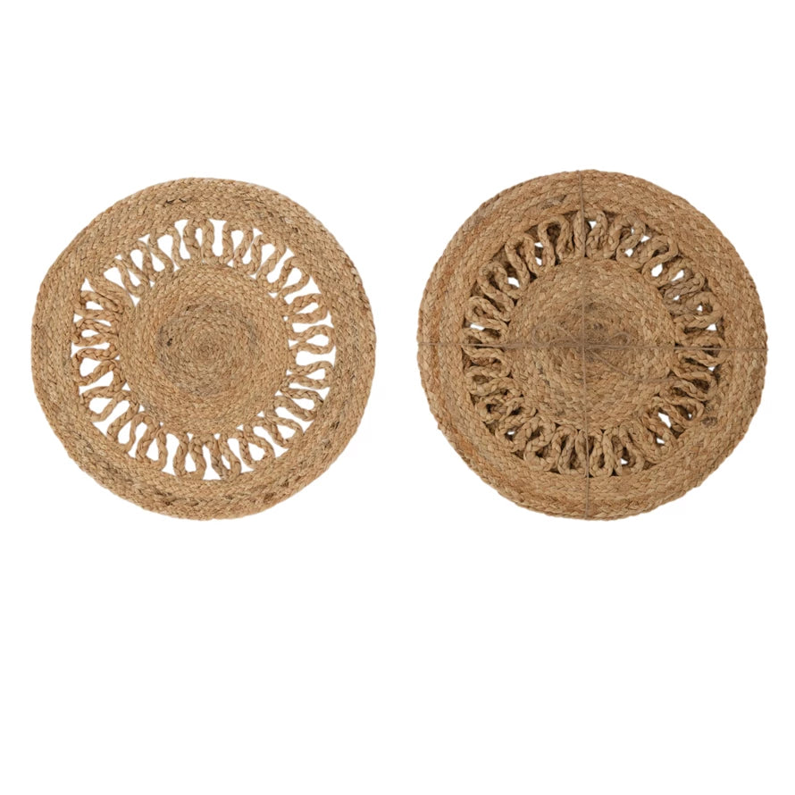 Table Top
Placemat
Natural
Kitchen
jute
Home
gift idea
entertaining
dining room
dining essentials
dining
charger
India
hand woven
Woven