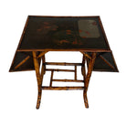tiger bamboo
tea table
Table
Side table
lacquer
Jappaning
Japanning
end table
Britain
bamboo
antique
19th century
small table
accent table
painted