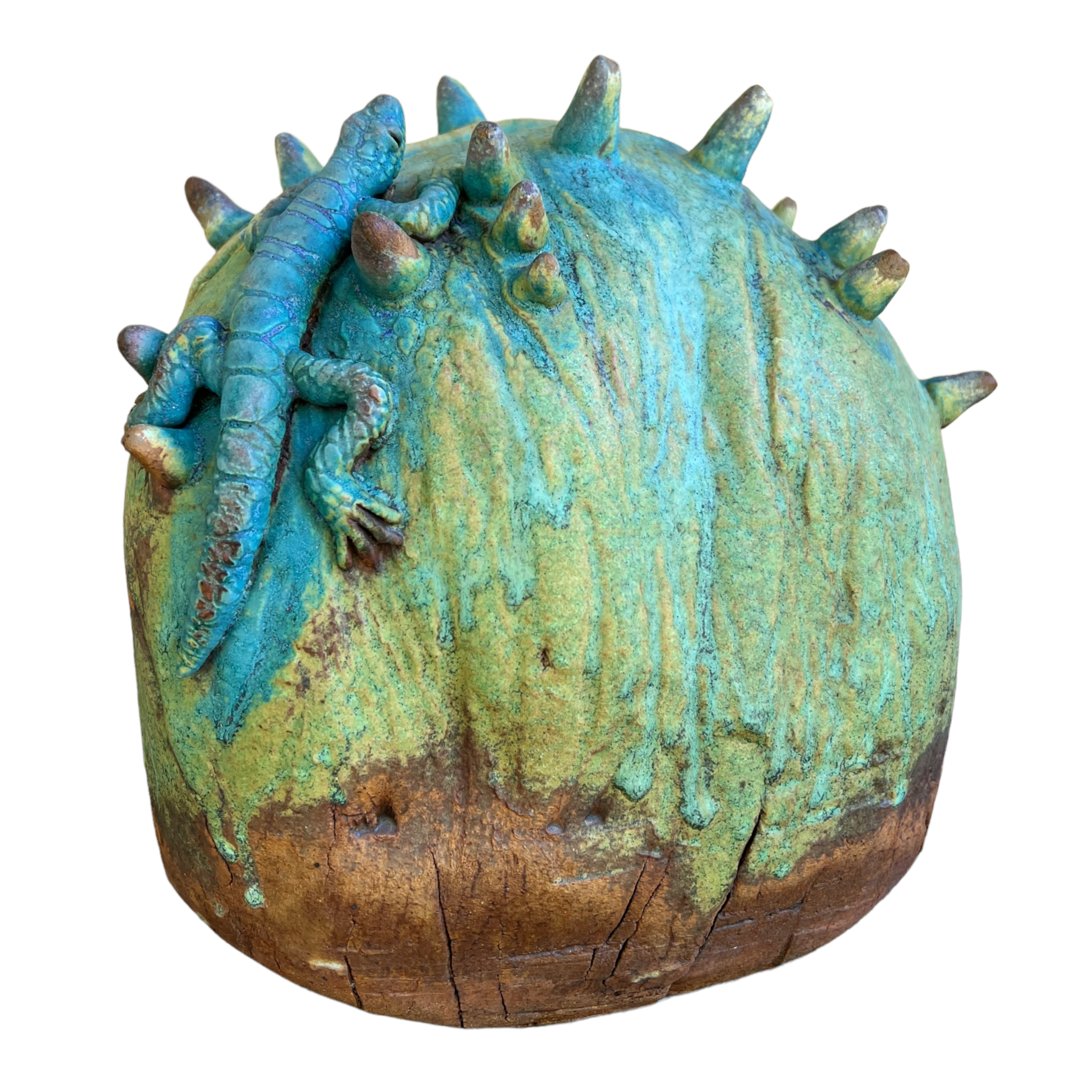 “Home” sculpture by Rick Van Dyke, contemporary artwork with flowing, organic design. Excellent condition.